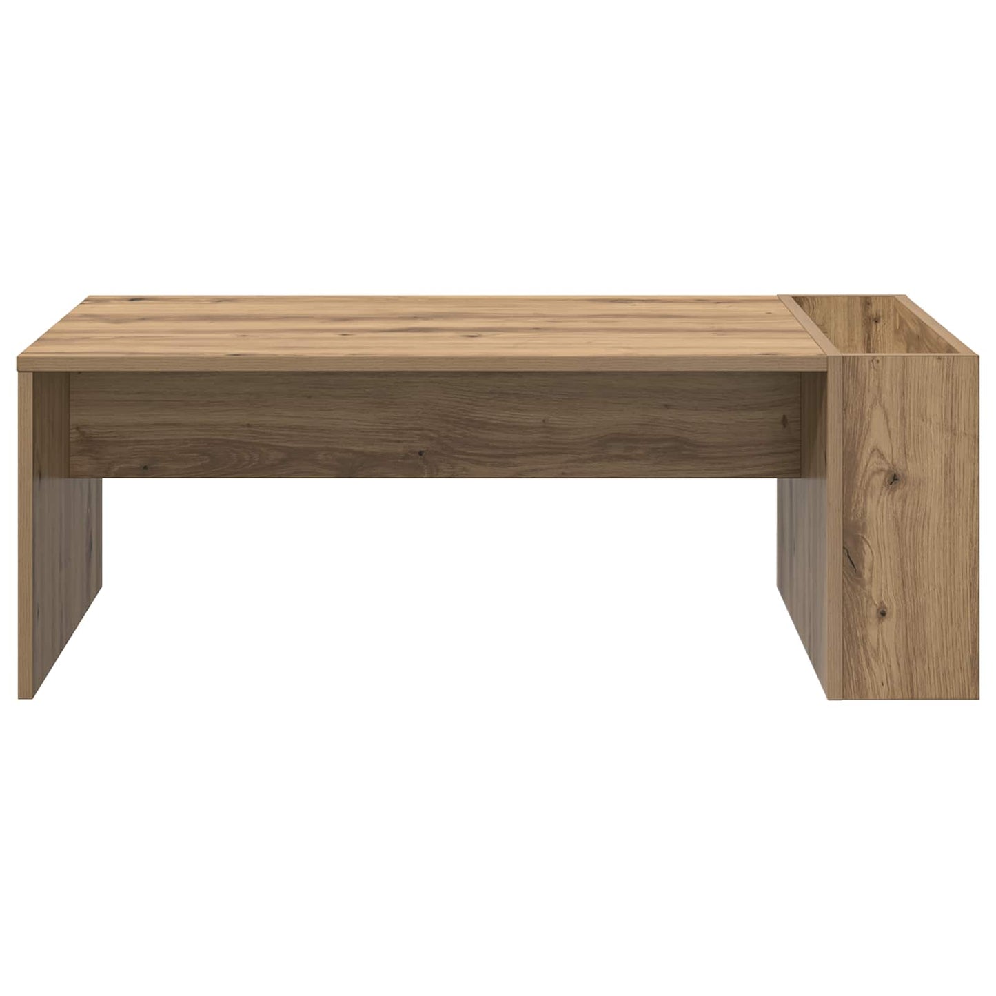 Salontafel Artisan Eiken 95 x 50 x 34 cm Bewerkt hout is nu te koop bij PeponiXL, paradijselijk wonen!
