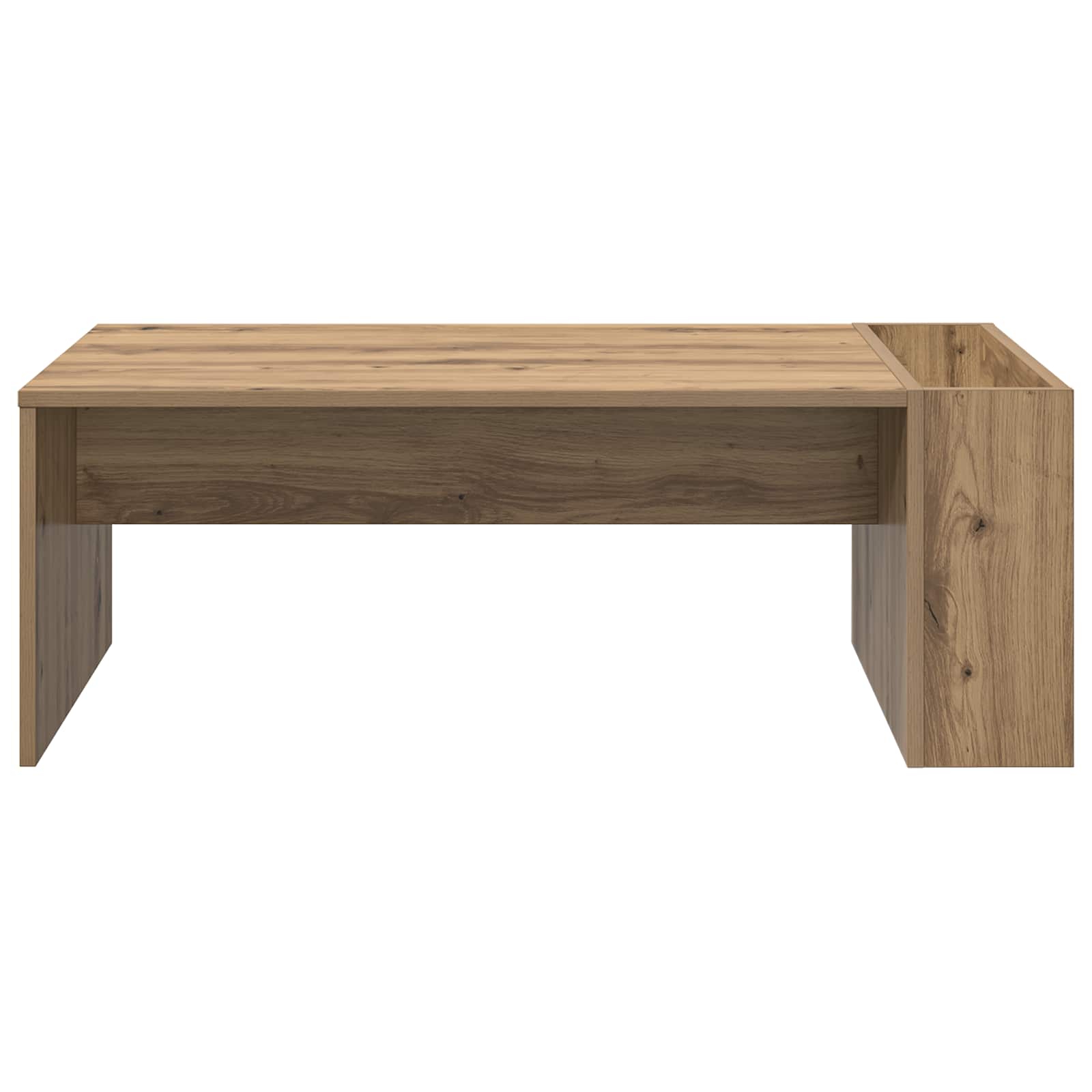 Salontafel Artisan Eiken 95 x 50 x 34 cm Bewerkt hout is nu te koop bij PeponiXL, paradijselijk wonen!