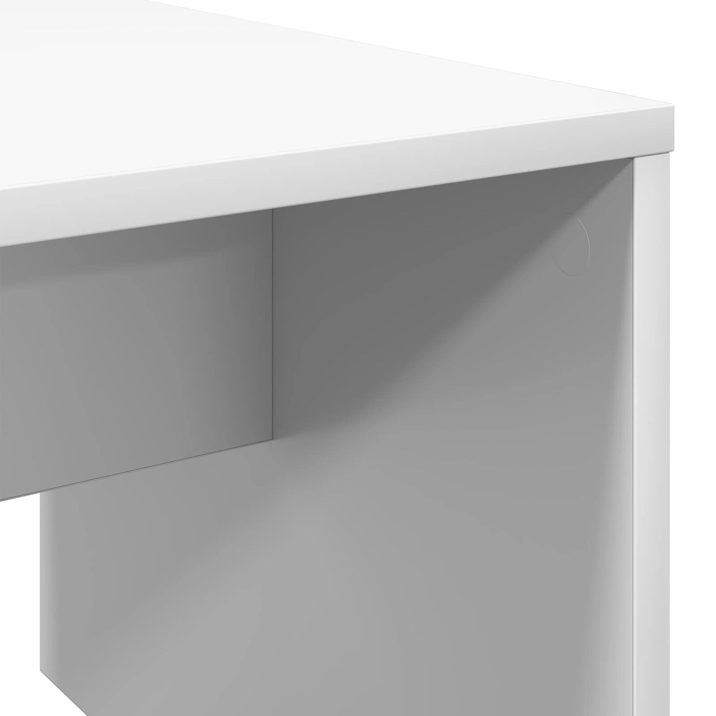Salontafel Wit 90 x 45 x 35 cm Bewerkt hout is nu te koop bij PeponiXL, paradijselijk wonen!