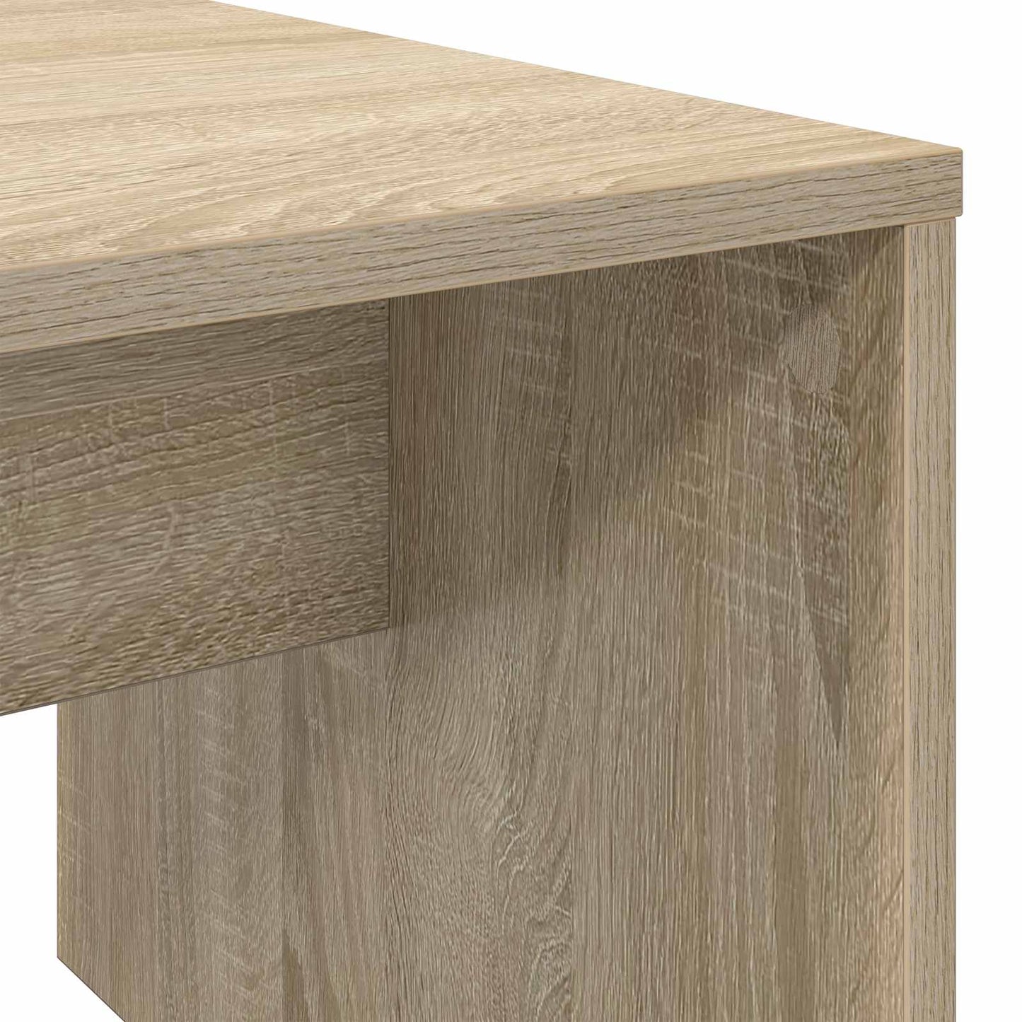 Salontafel Sonoma Eiken 90 x 45 x 35 cm Bewerkt hout is nu te koop bij PeponiXL, paradijselijk wonen!