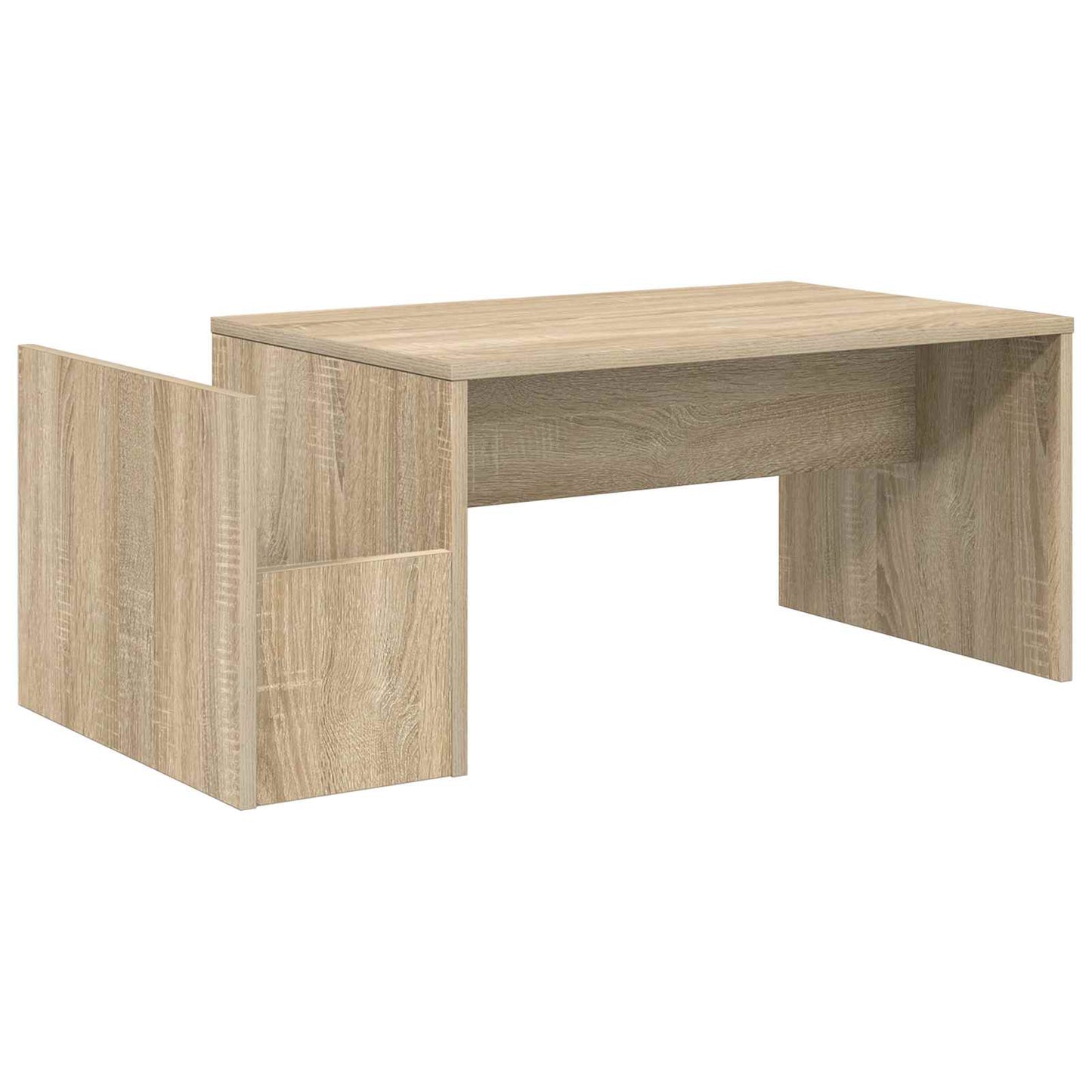 Salontafel Sonoma Eiken 90 x 45 x 35 cm Bewerkt hout is nu te koop bij PeponiXL, paradijselijk wonen!