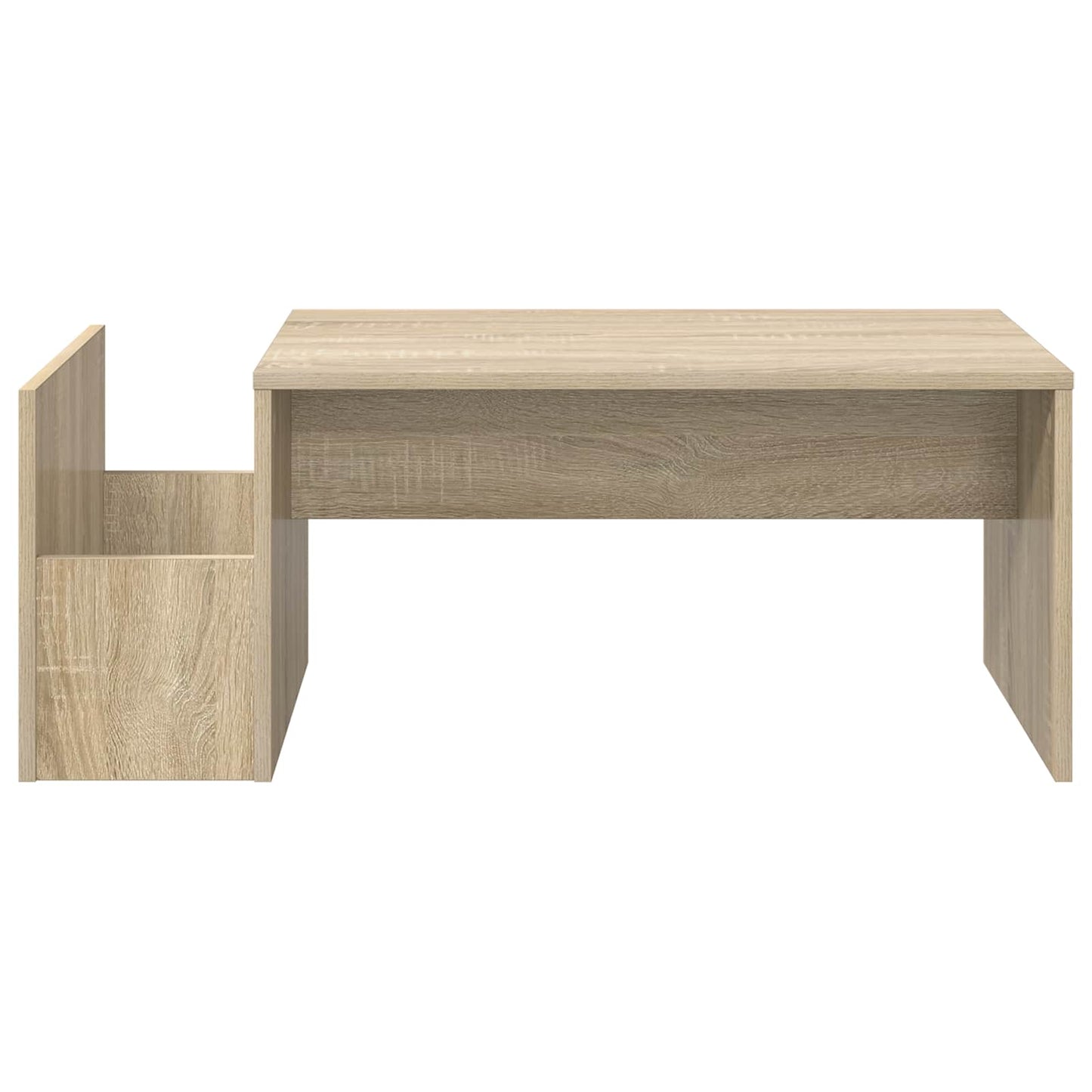 Salontafel Sonoma Eiken 90 x 45 x 35 cm Bewerkt hout is nu te koop bij PeponiXL, paradijselijk wonen!
