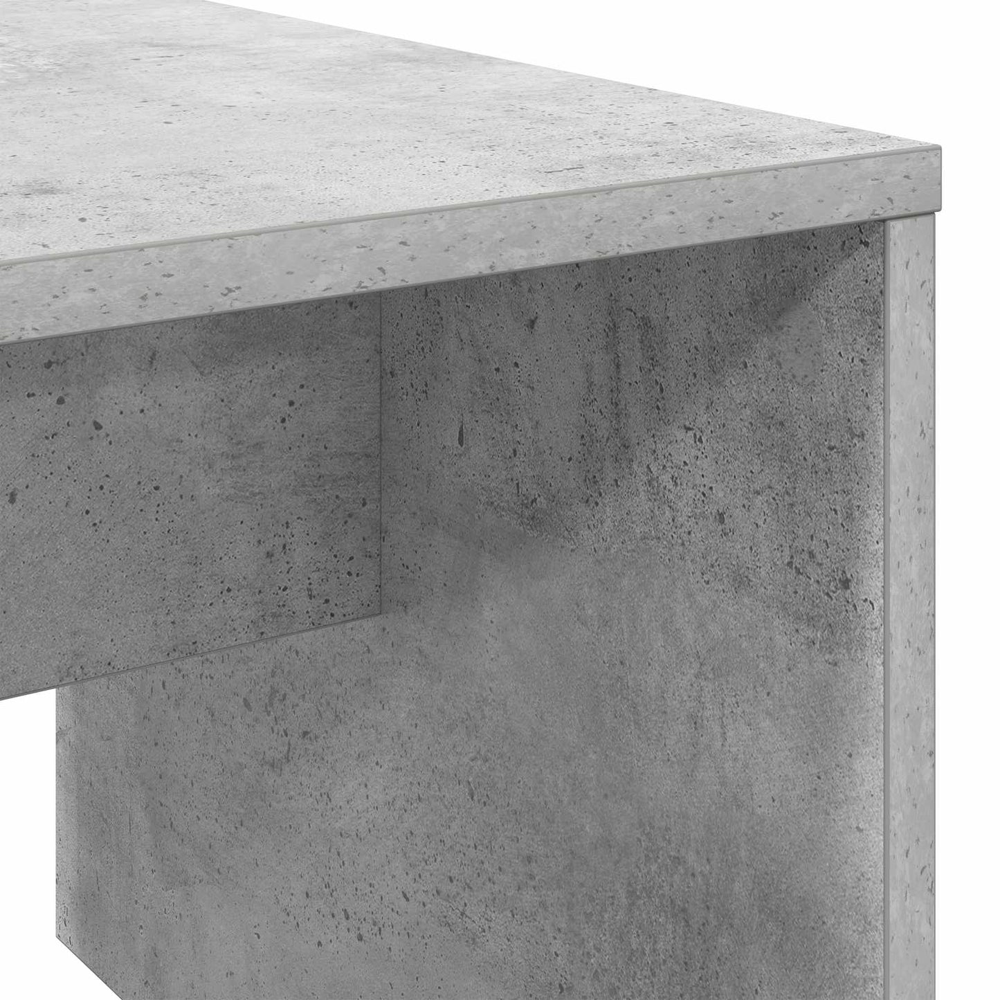 Salontafel Beton Grijs 90 x 45 x 35 cm Bewerkt hout is nu te koop bij PeponiXL, paradijselijk wonen!