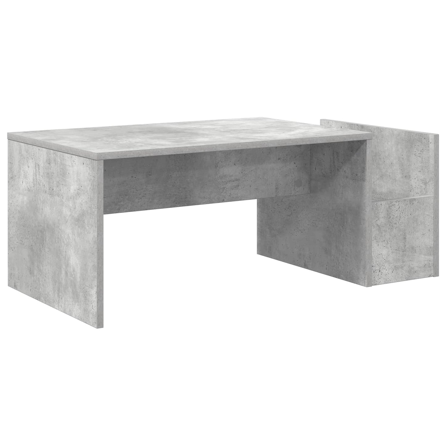 Salontafel Beton Grijs 90 x 45 x 35 cm Bewerkt hout is nu te koop bij PeponiXL, paradijselijk wonen!