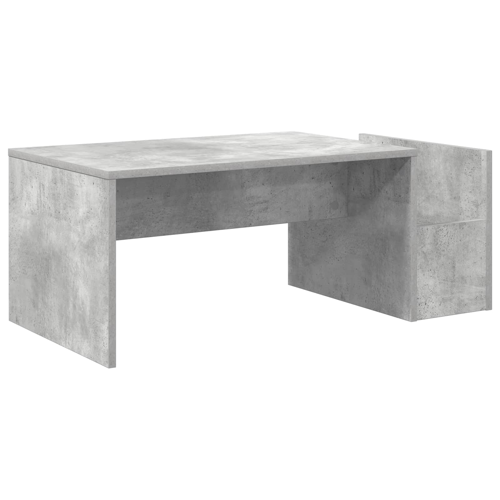 Salontafel Beton Grijs 90 x 45 x 35 cm Bewerkt hout is nu te koop bij PeponiXL, paradijselijk wonen!