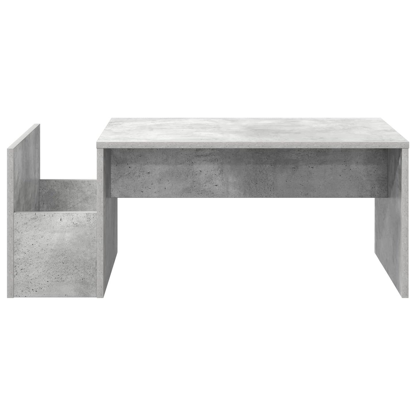 Salontafel Beton Grijs 90 x 45 x 35 cm Bewerkt hout is nu te koop bij PeponiXL, paradijselijk wonen!