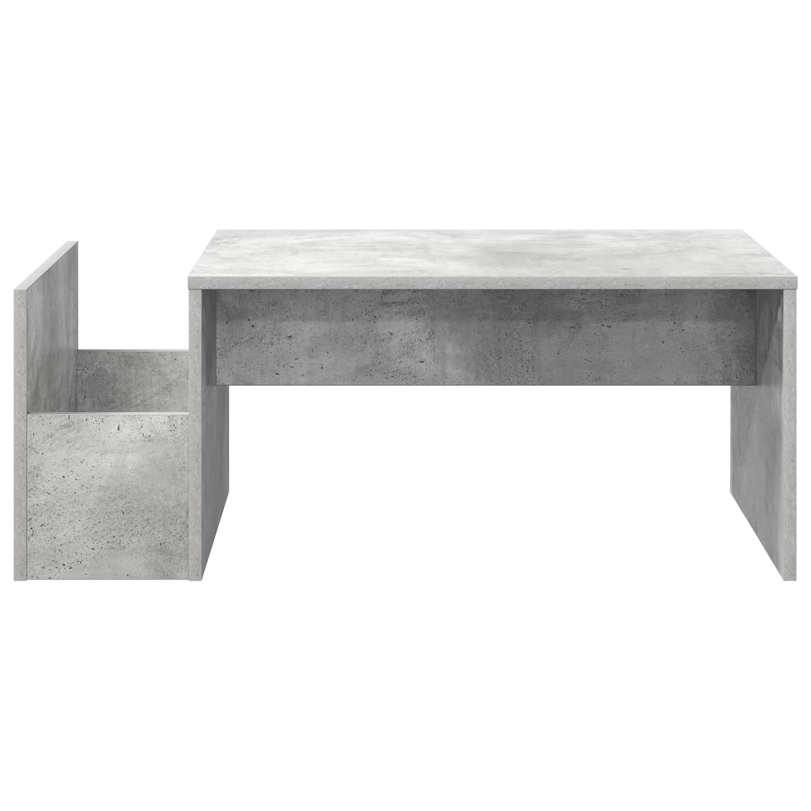 Salontafel Beton Grijs 90 x 45 x 35 cm Bewerkt hout is nu te koop bij PeponiXL, paradijselijk wonen!