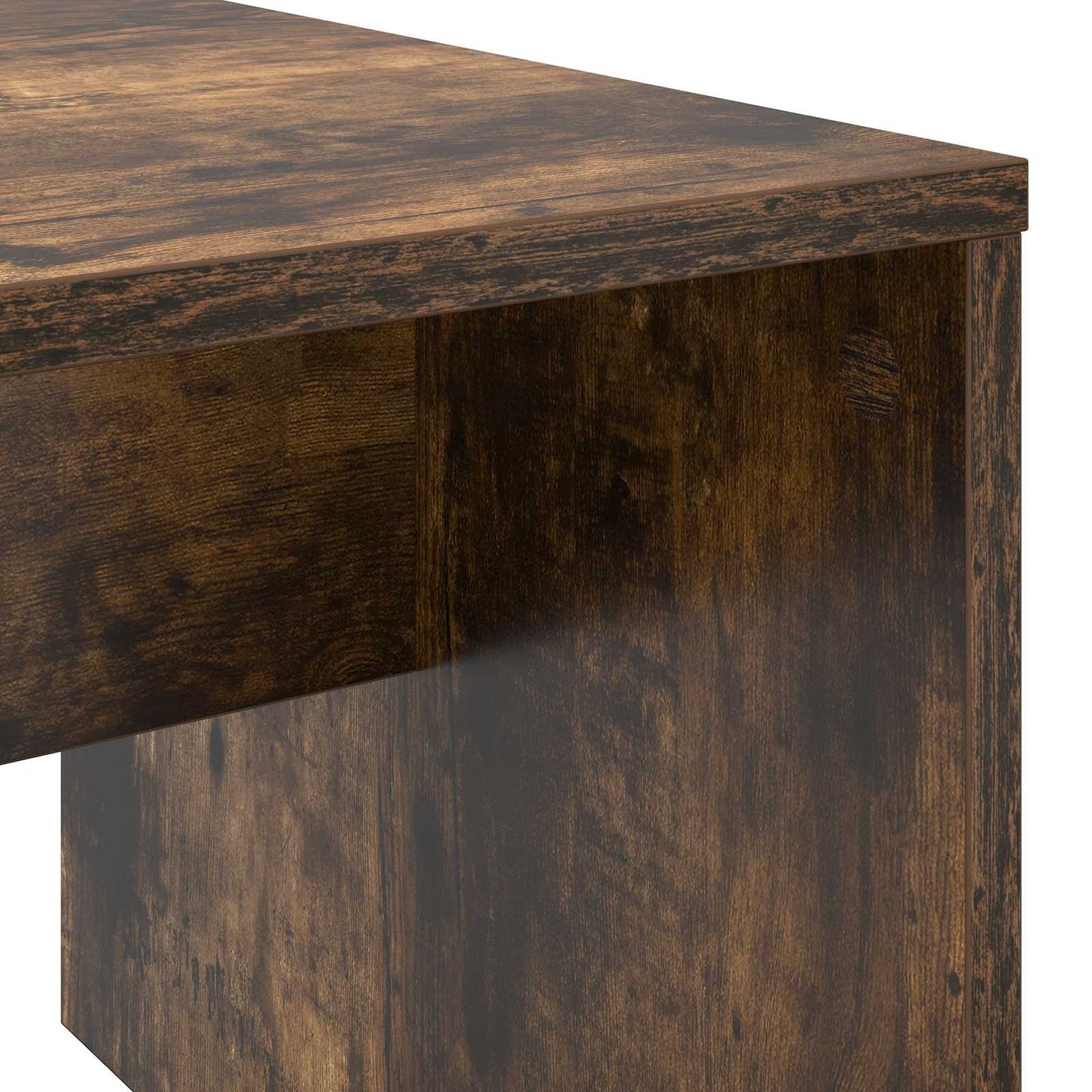 Salontafel Gerookt eiken 90 x 45 x 35 cm Bewerkt hout is nu te koop bij PeponiXL, paradijselijk wonen!