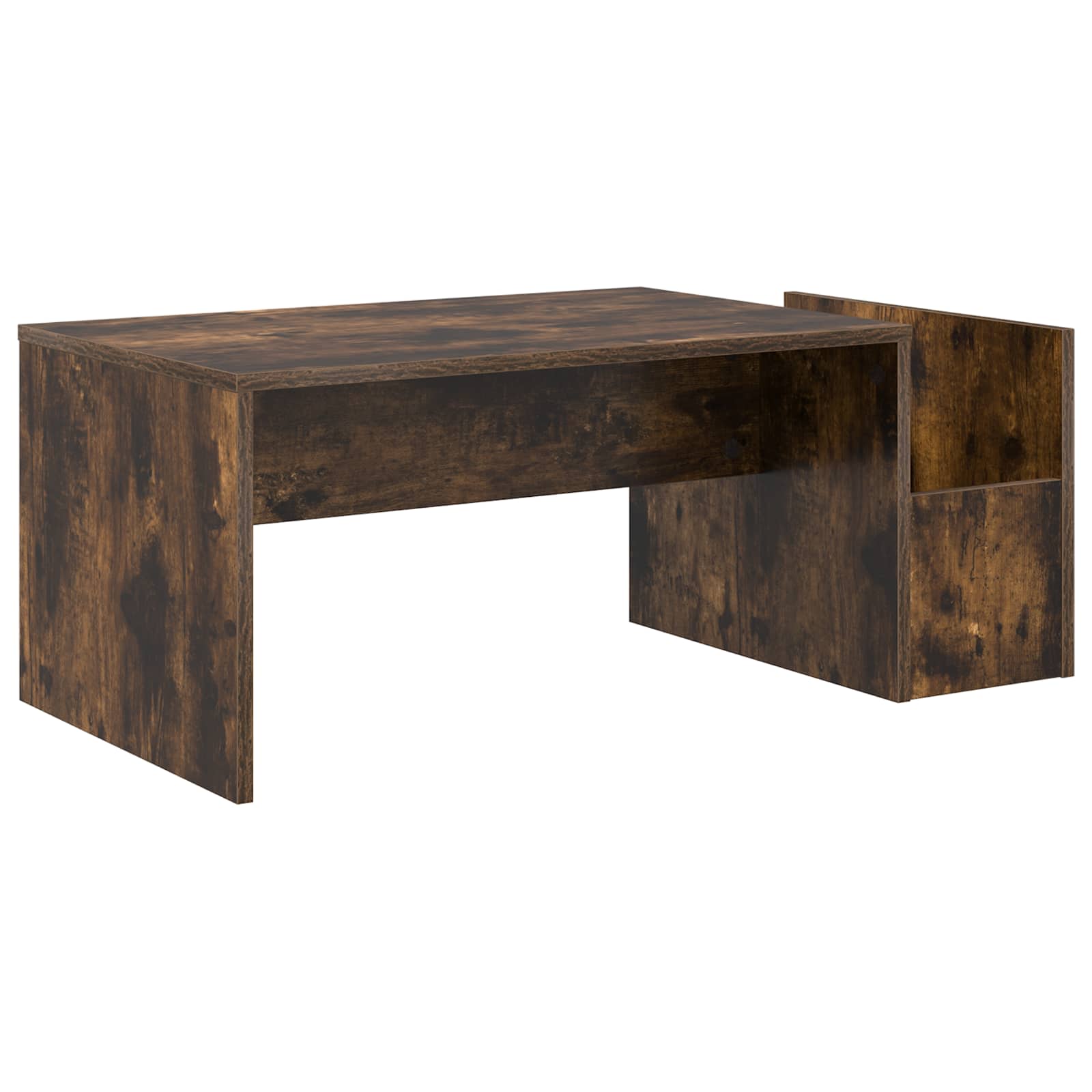Salontafel Gerookt eiken 90 x 45 x 35 cm Bewerkt hout is nu te koop bij PeponiXL, paradijselijk wonen!