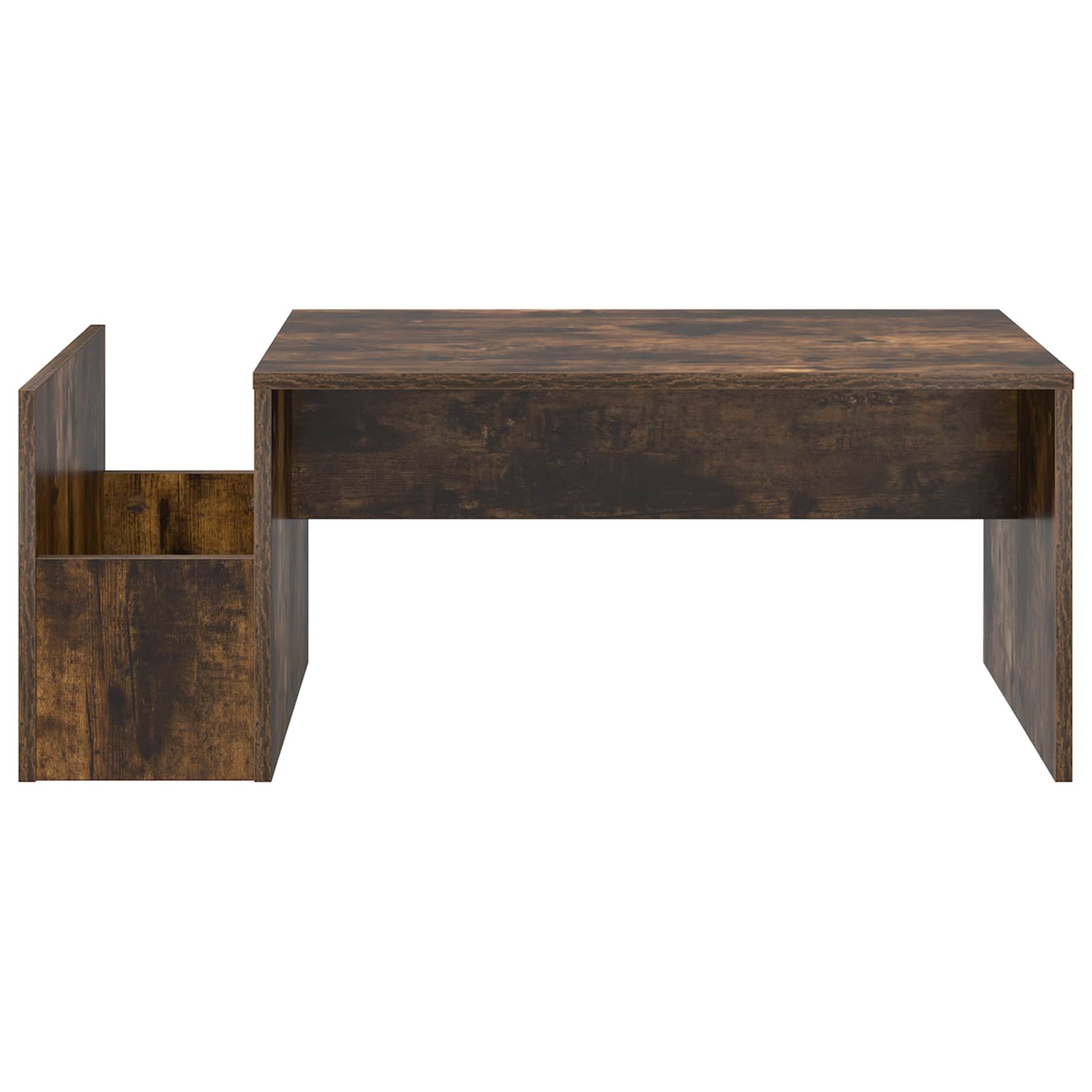Salontafel Gerookt eiken 90 x 45 x 35 cm Bewerkt hout is nu te koop bij PeponiXL, paradijselijk wonen!