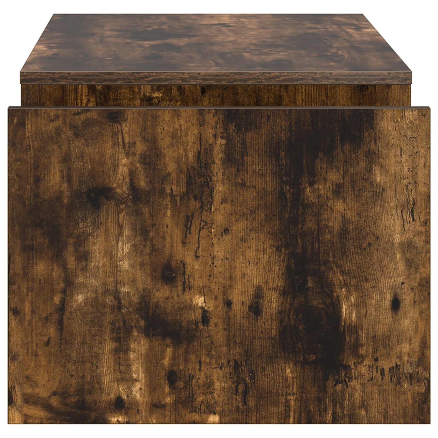 Salontafel Gerookt eiken 90 x 45 x 35 cm Bewerkt hout is nu te koop bij PeponiXL, paradijselijk wonen!