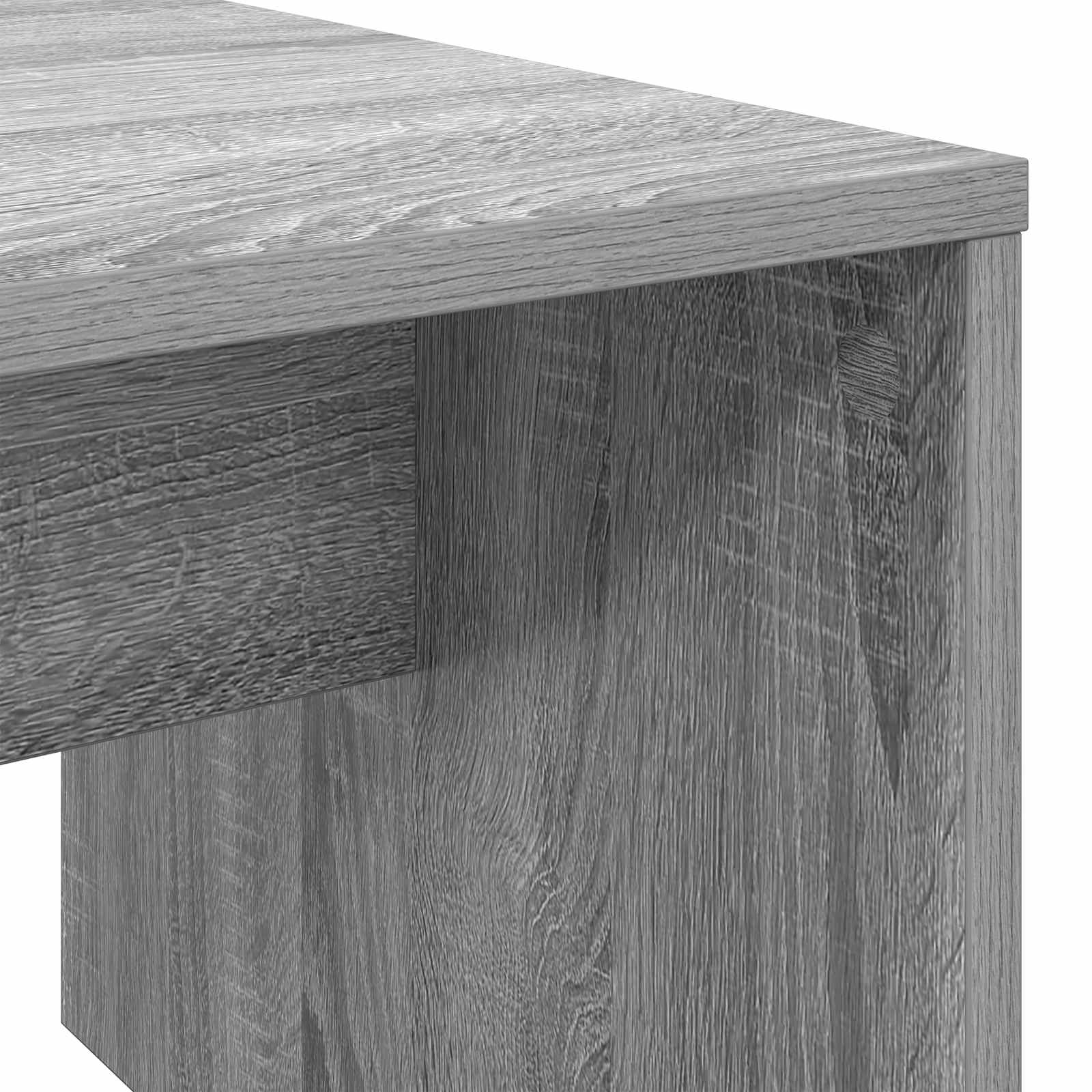 Salontafel Grijs Sonoma 90 x 45 x 35 cm Bewerkt hout is nu te koop bij PeponiXL, paradijselijk wonen!