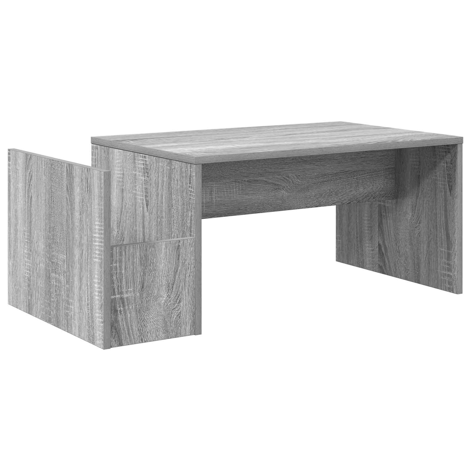 Salontafel Grijs Sonoma 90 x 45 x 35 cm Bewerkt hout is nu te koop bij PeponiXL, paradijselijk wonen!