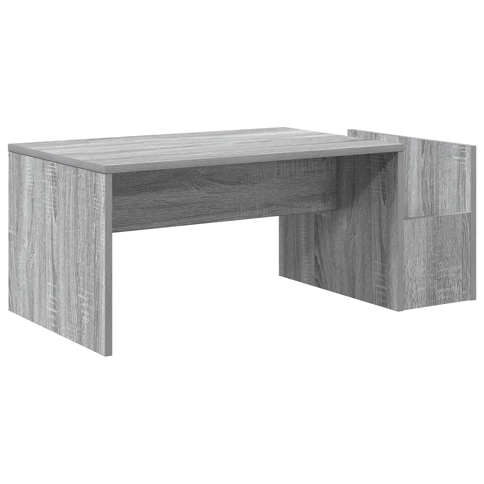 Salontafel Grijs Sonoma 90 x 45 x 35 cm Bewerkt hout is nu te koop bij PeponiXL, paradijselijk wonen!