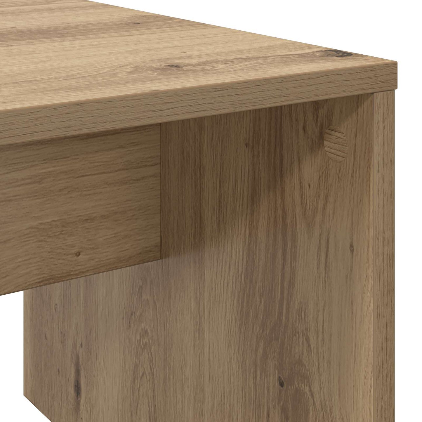 Salontafel Artisan Eiken 90 x 45 x 35 cm Bewerkt hout is nu te koop bij PeponiXL, paradijselijk wonen!