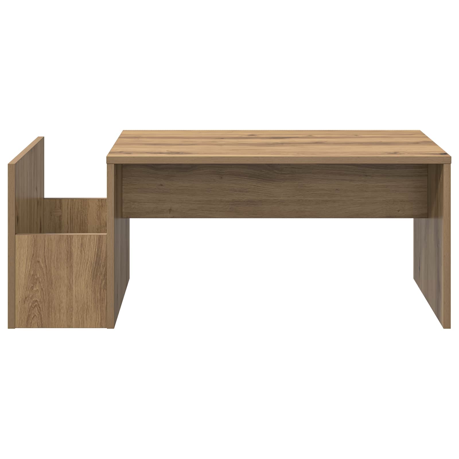 Salontafel Artisan Eiken 90 x 45 x 35 cm Bewerkt hout is nu te koop bij PeponiXL, paradijselijk wonen!