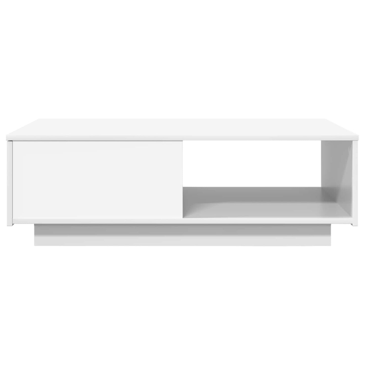 Salontafel met lade met opslag Wit 95 x 55 x 31 cm Bewerkt hout is nu te koop bij PeponiXL, paradijselijk wonen!