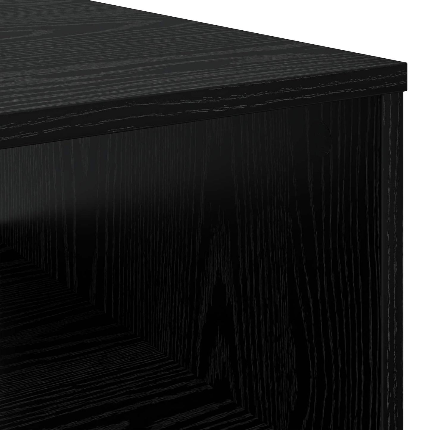 Salontafel met lade Zwart Eiken 95 x 55 x 31 cm Bewerkt hout is nu te koop bij PeponiXL, paradijselijk wonen!