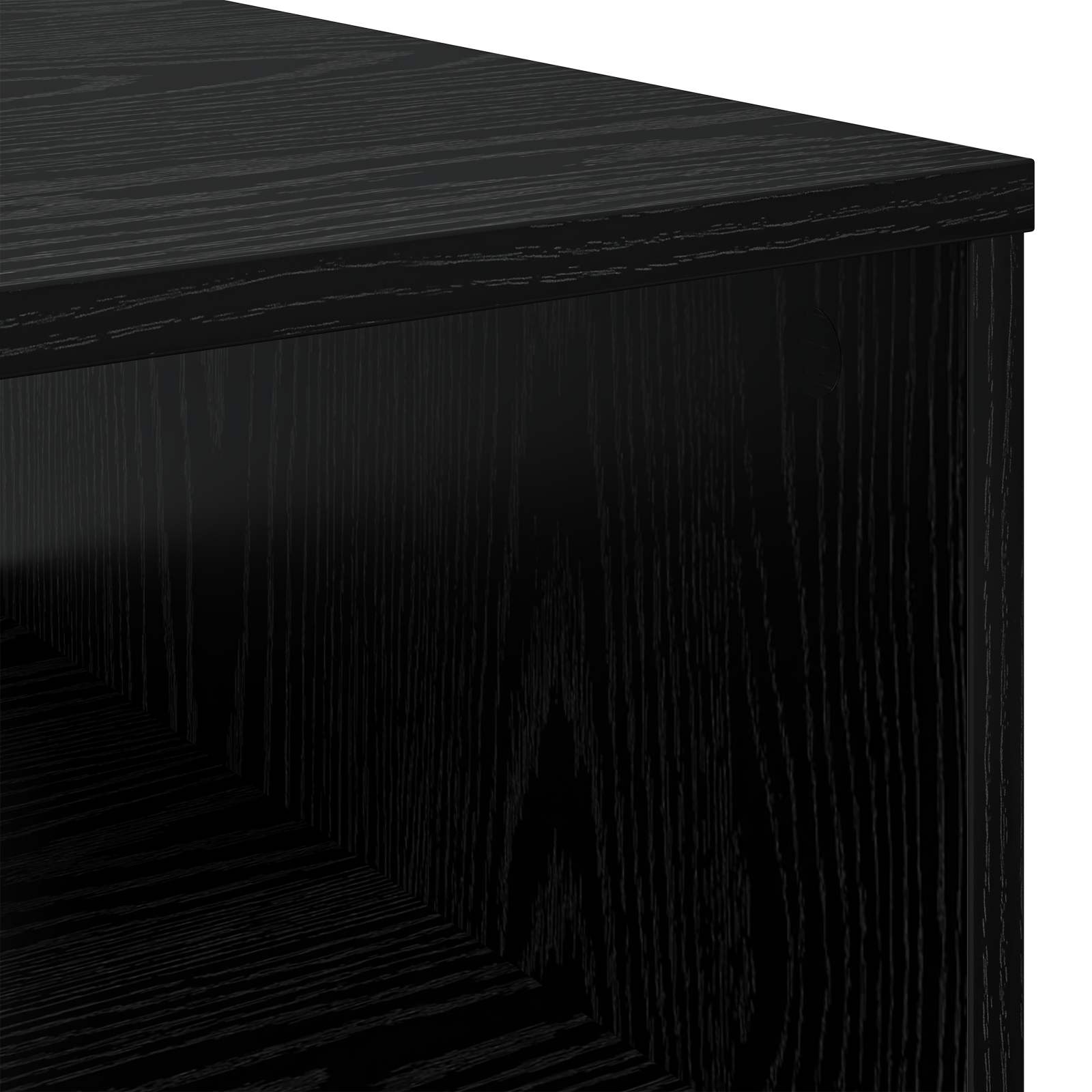 Salontafel met lade Zwart Eiken 95 x 55 x 31 cm Bewerkt hout is nu te koop bij PeponiXL, paradijselijk wonen!