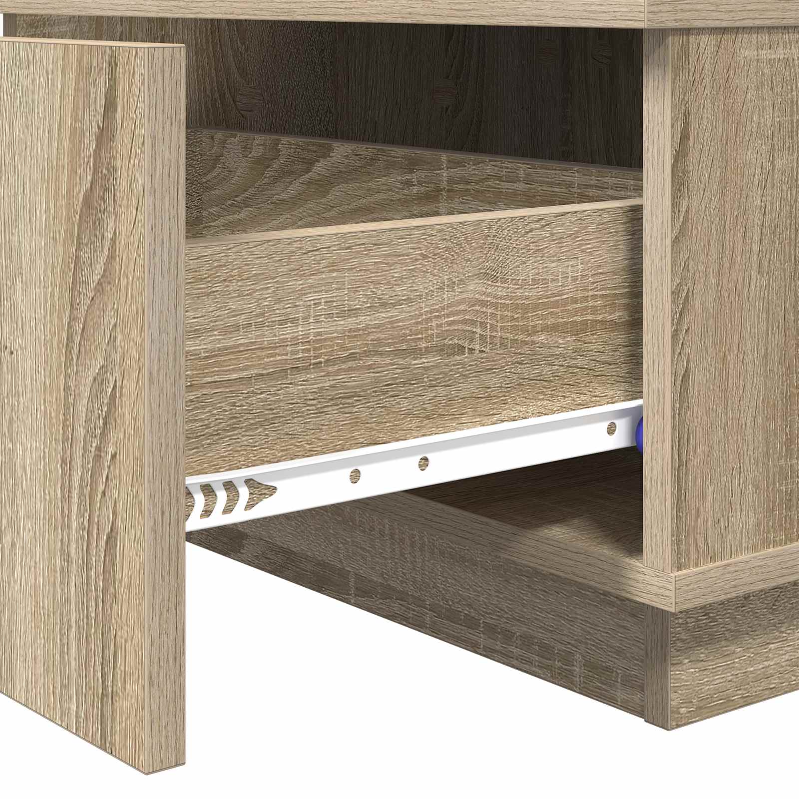Salontafel met lade Sonoma Eiken 95 x 55 x 31 cm Bewerkt hout is nu te koop bij PeponiXL, paradijselijk wonen!