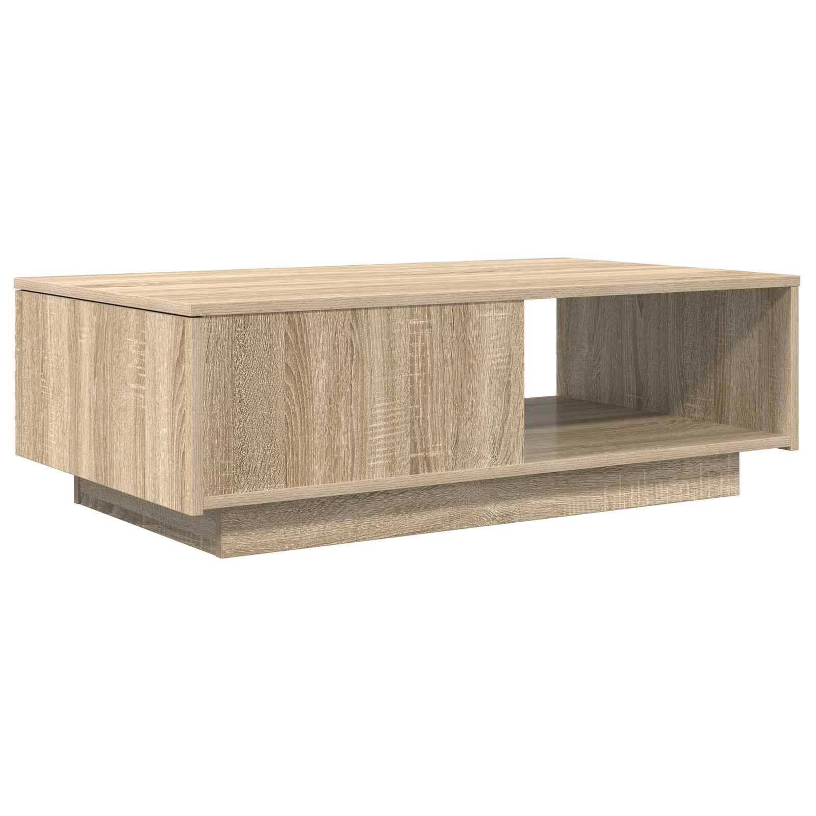 Salontafel met lade Sonoma Eiken 95 x 55 x 31 cm Bewerkt hout is nu te koop bij PeponiXL, paradijselijk wonen!