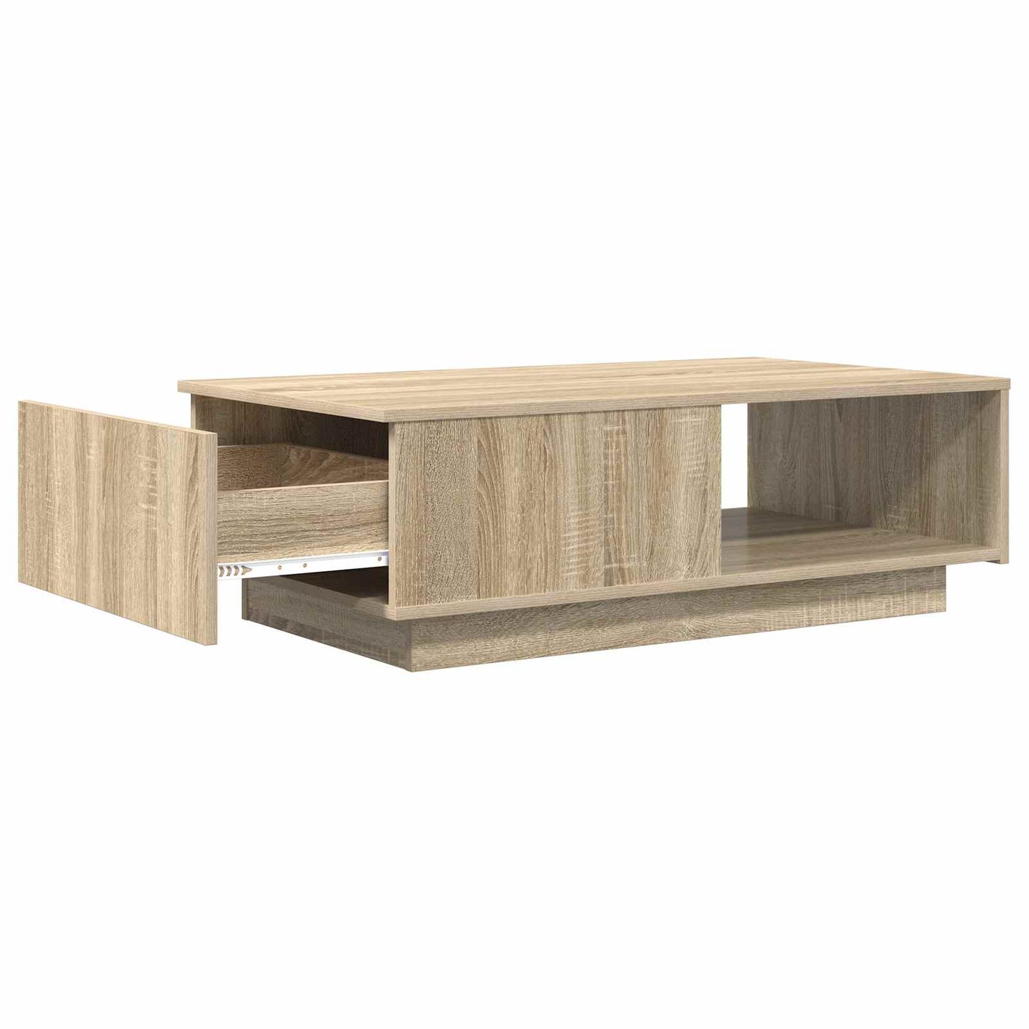Salontafel met lade Sonoma Eiken 95 x 55 x 31 cm Bewerkt hout is nu te koop bij PeponiXL, paradijselijk wonen!