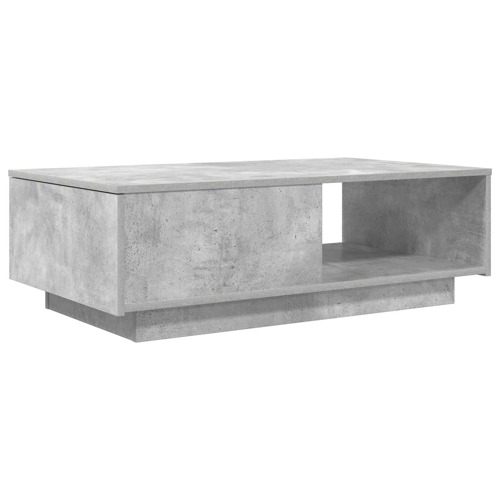 Salontafel met lade Beton Grijs 95 x 55 x 31 cm Bewerkt hout is nu te koop bij PeponiXL, paradijselijk wonen!