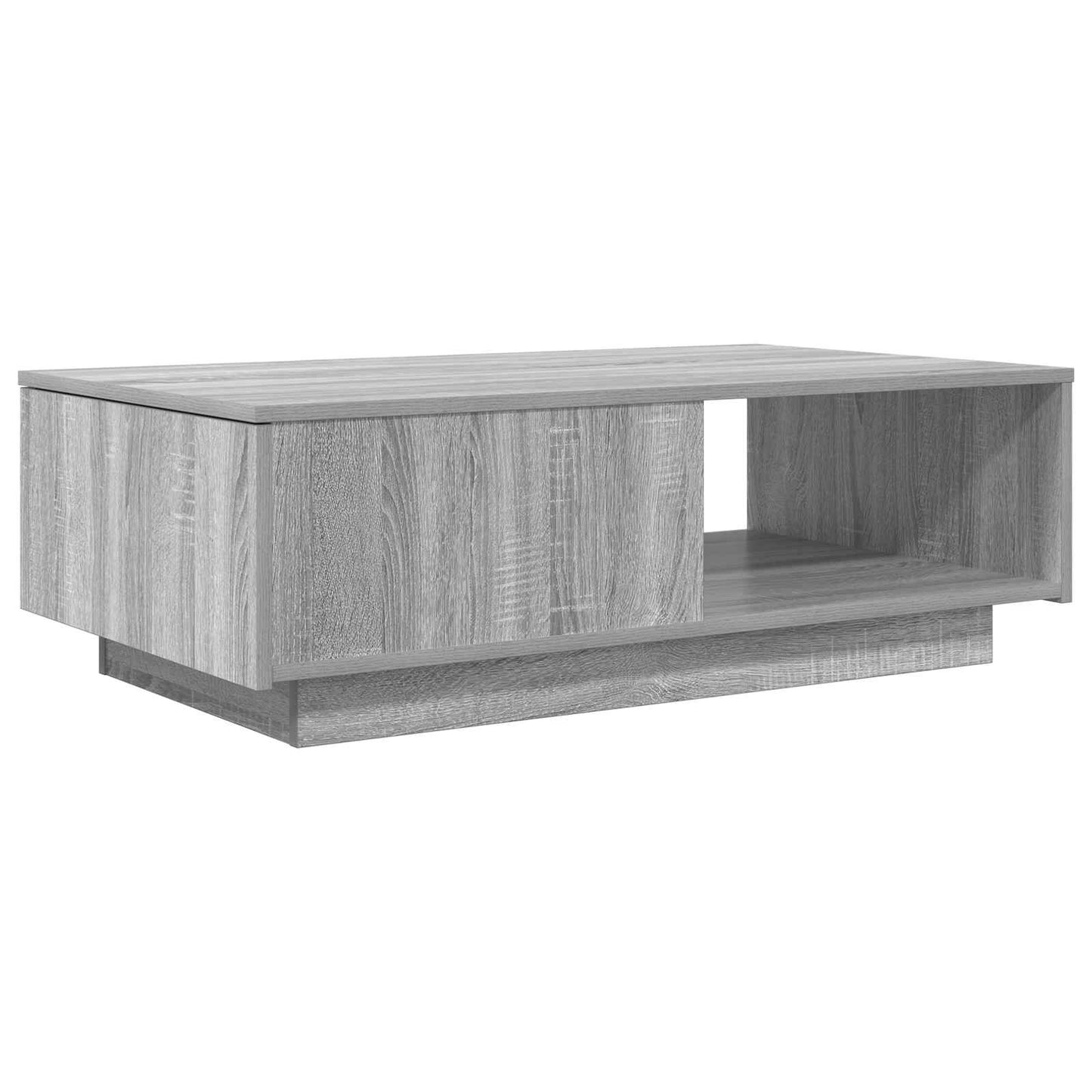 Salontafel met lade Grijs Sonoma 95 x 55 x 31 cm Bewerkt hout is nu te koop bij PeponiXL, paradijselijk wonen!