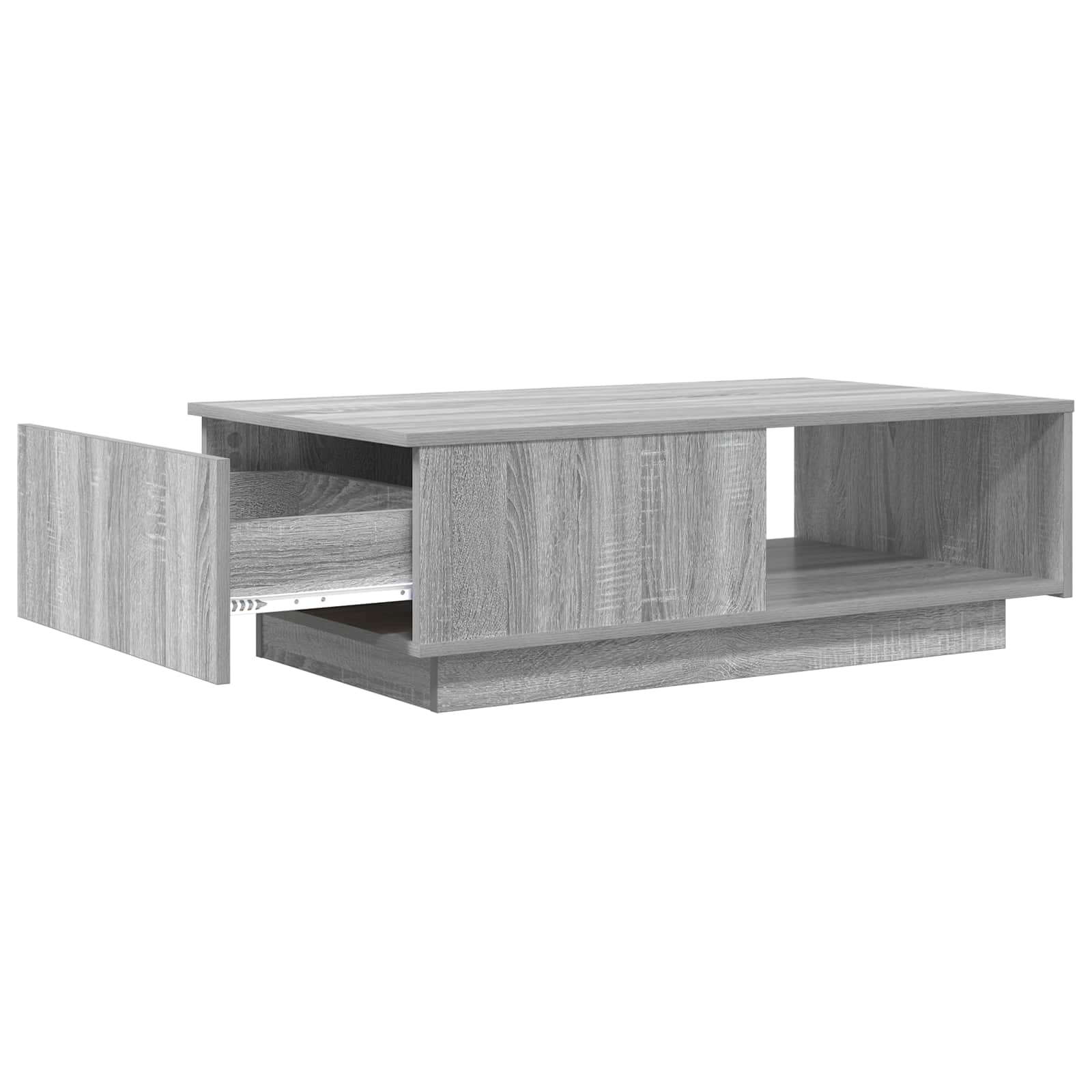 Salontafel met lade Grijs Sonoma 95 x 55 x 31 cm Bewerkt hout is nu te koop bij PeponiXL, paradijselijk wonen!