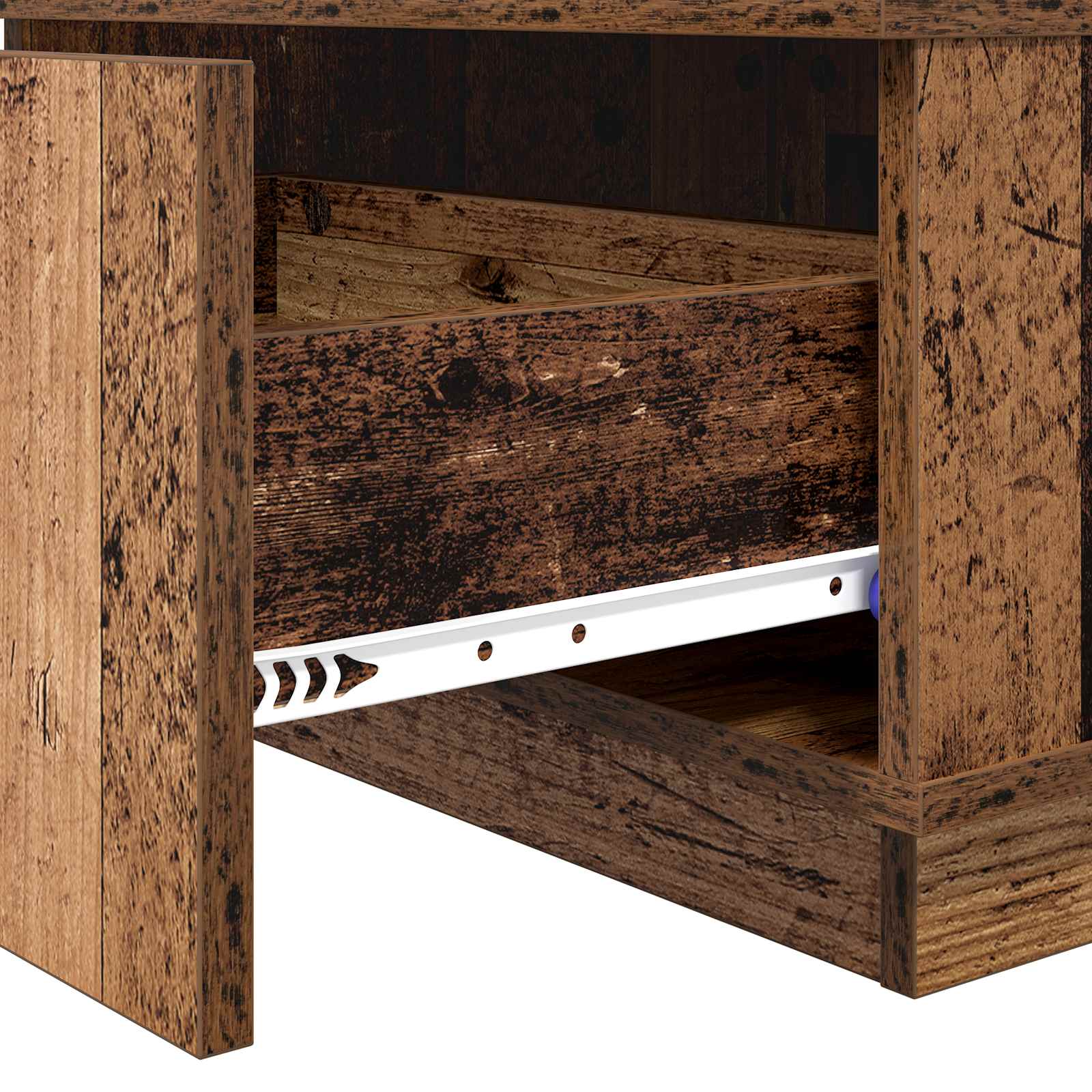 Salontafel met lade Oudhout 95 x 55 x 31 cm Bewerkt hout is nu te koop bij PeponiXL, paradijselijk wonen!