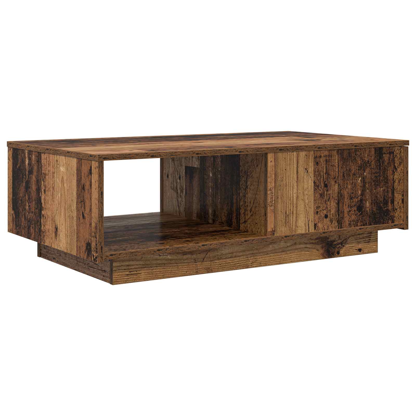 Salontafel met lade Oudhout 95 x 55 x 31 cm Bewerkt hout is nu te koop bij PeponiXL, paradijselijk wonen!