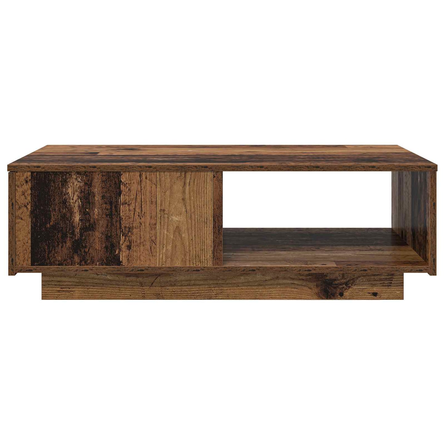 Salontafel met lade Oudhout 95 x 55 x 31 cm Bewerkt hout is nu te koop bij PeponiXL, paradijselijk wonen!
