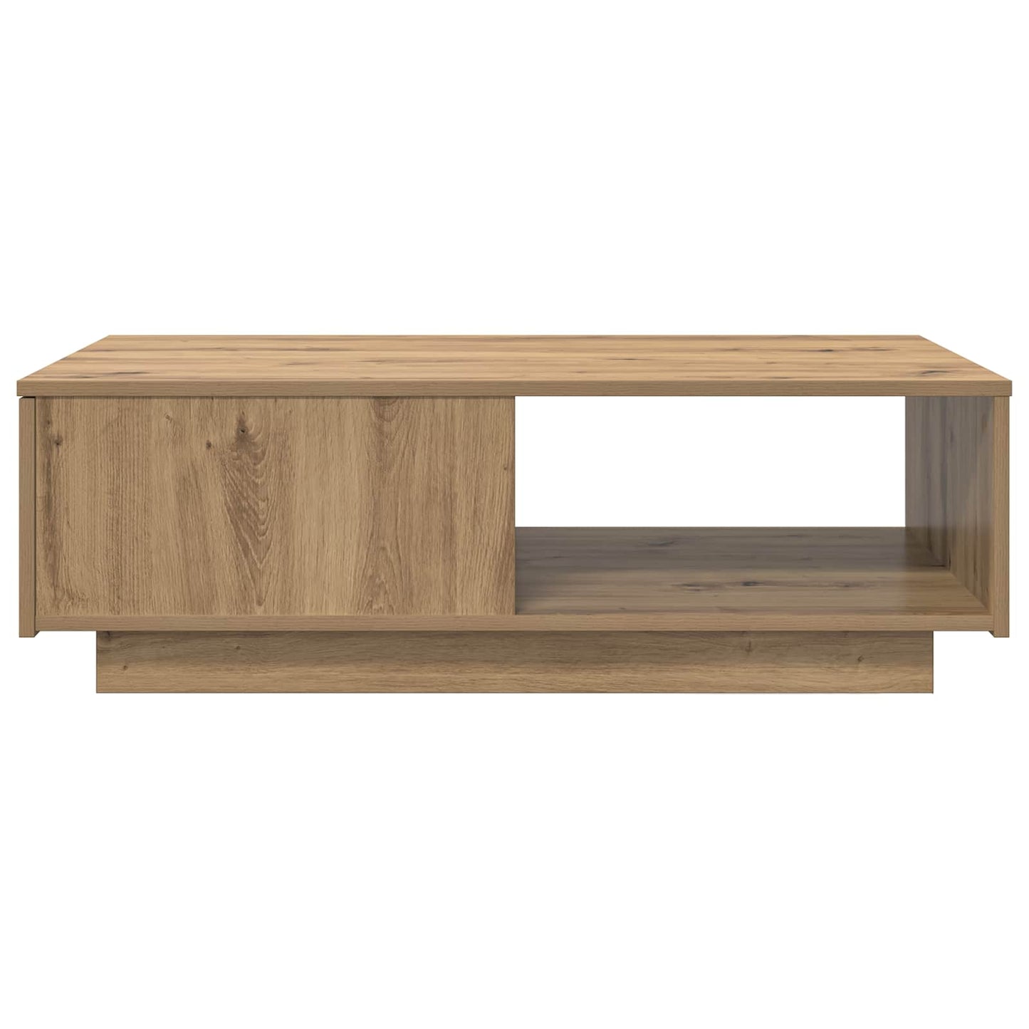 Salontafel met lade Artisan Eiken 95 x 55 x 31 cm Bewerkt hout is nu te koop bij PeponiXL, paradijselijk wonen!