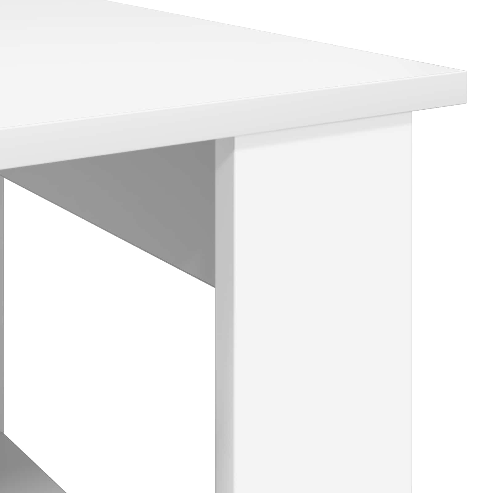 Salontafel Wit 72 x 50 x 50 cm Bewerkt hout is nu te koop bij PeponiXL, paradijselijk wonen!
