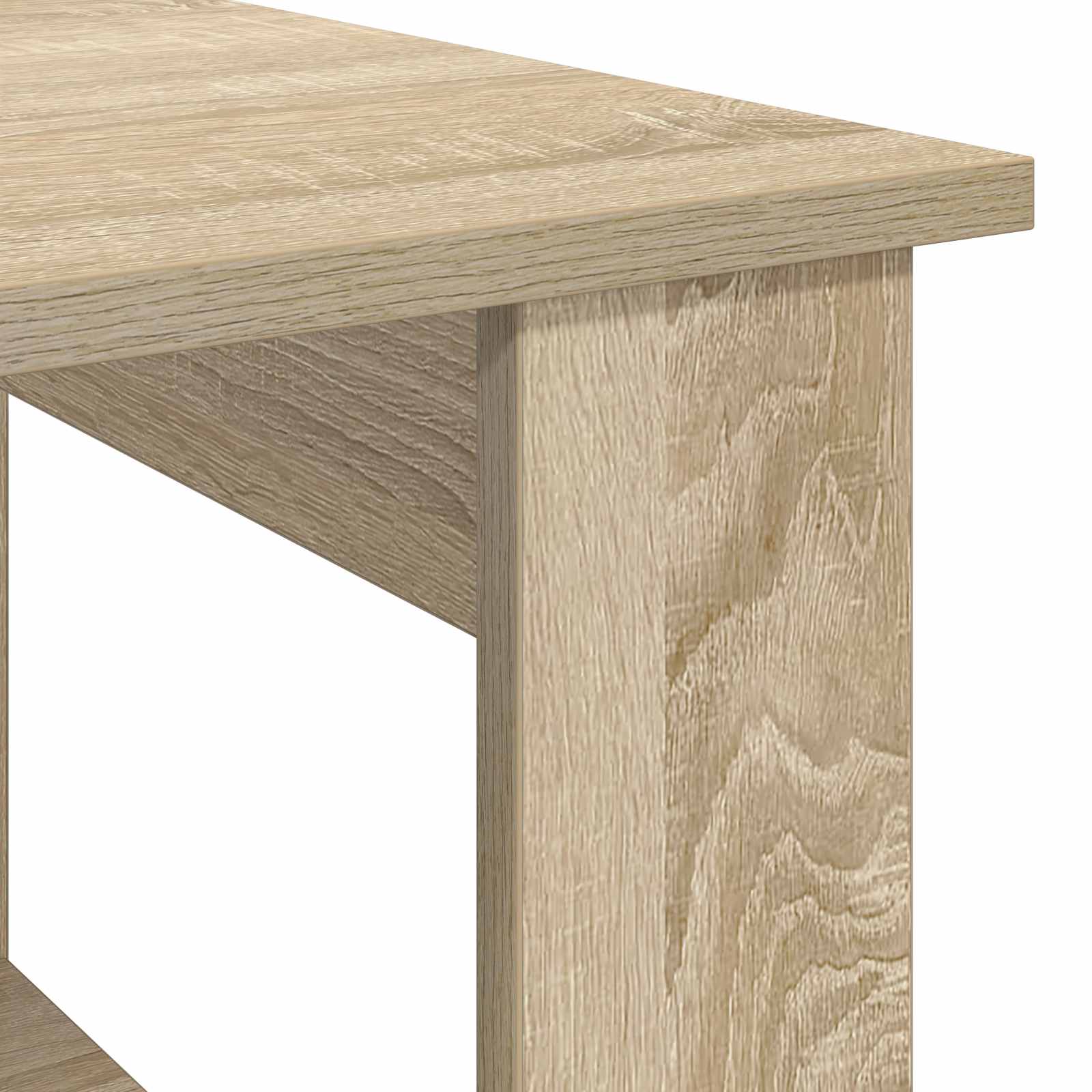 Salontafel Sonoma Eiken 72 x 50 x 50 cm Bewerkt hout is nu te koop bij PeponiXL, paradijselijk wonen!