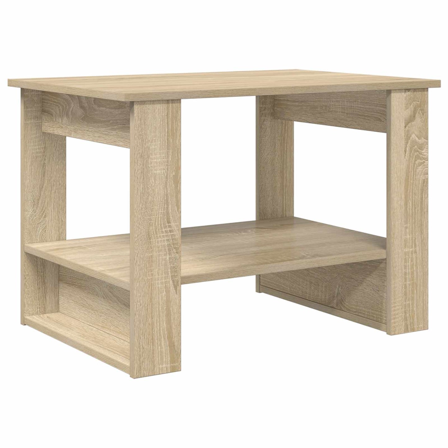 Salontafel Sonoma Eiken 72 x 50 x 50 cm Bewerkt hout is nu te koop bij PeponiXL, paradijselijk wonen!