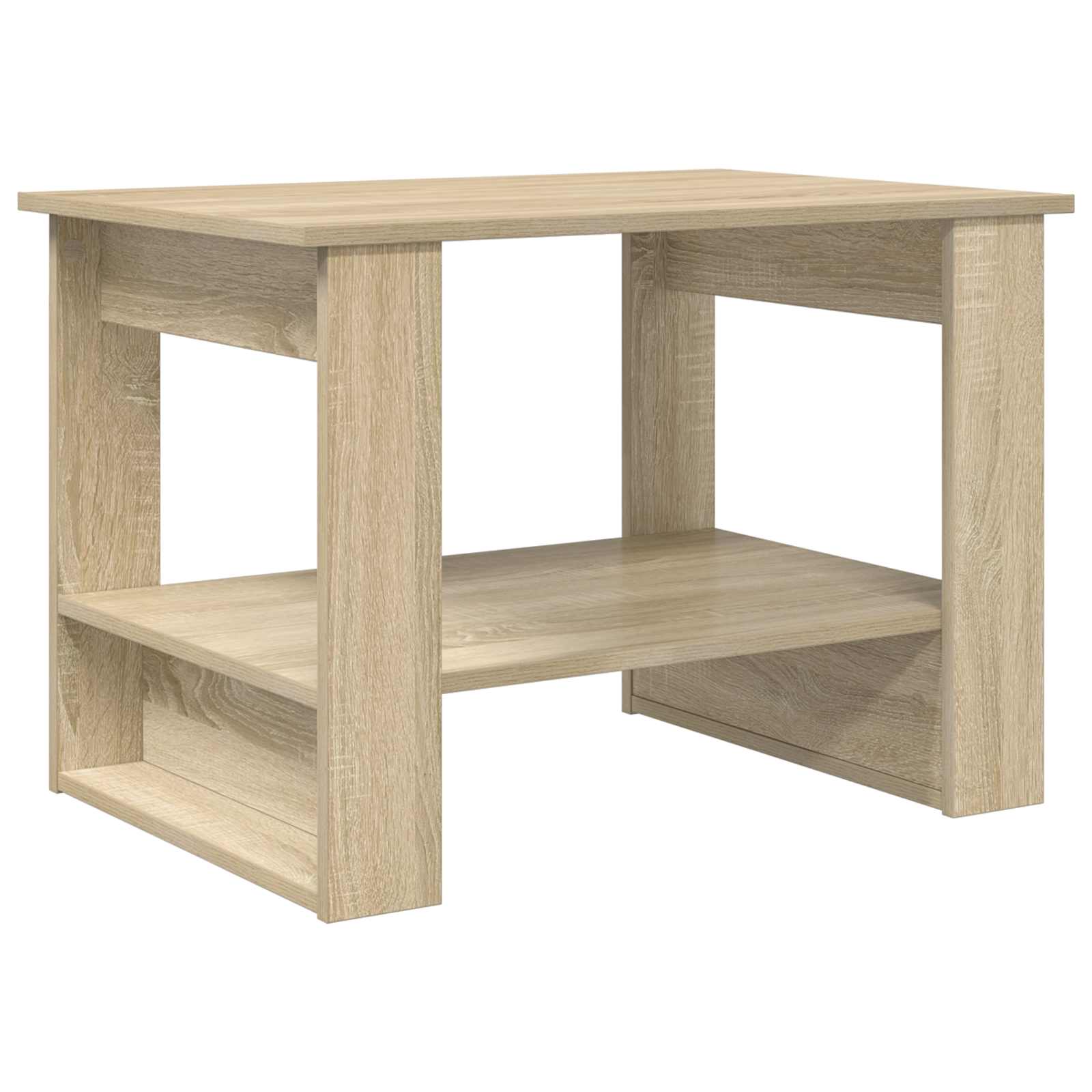 Salontafel Sonoma Eiken 72 x 50 x 50 cm Bewerkt hout is nu te koop bij PeponiXL, paradijselijk wonen!