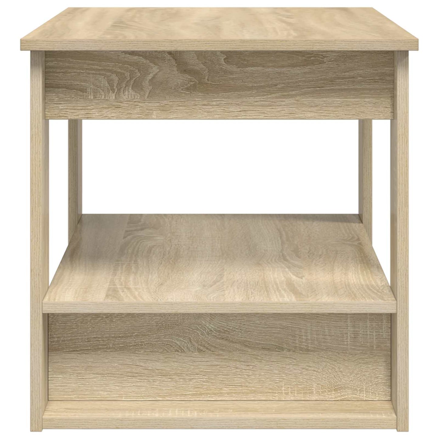 Salontafel Sonoma Eiken 72 x 50 x 50 cm Bewerkt hout is nu te koop bij PeponiXL, paradijselijk wonen!