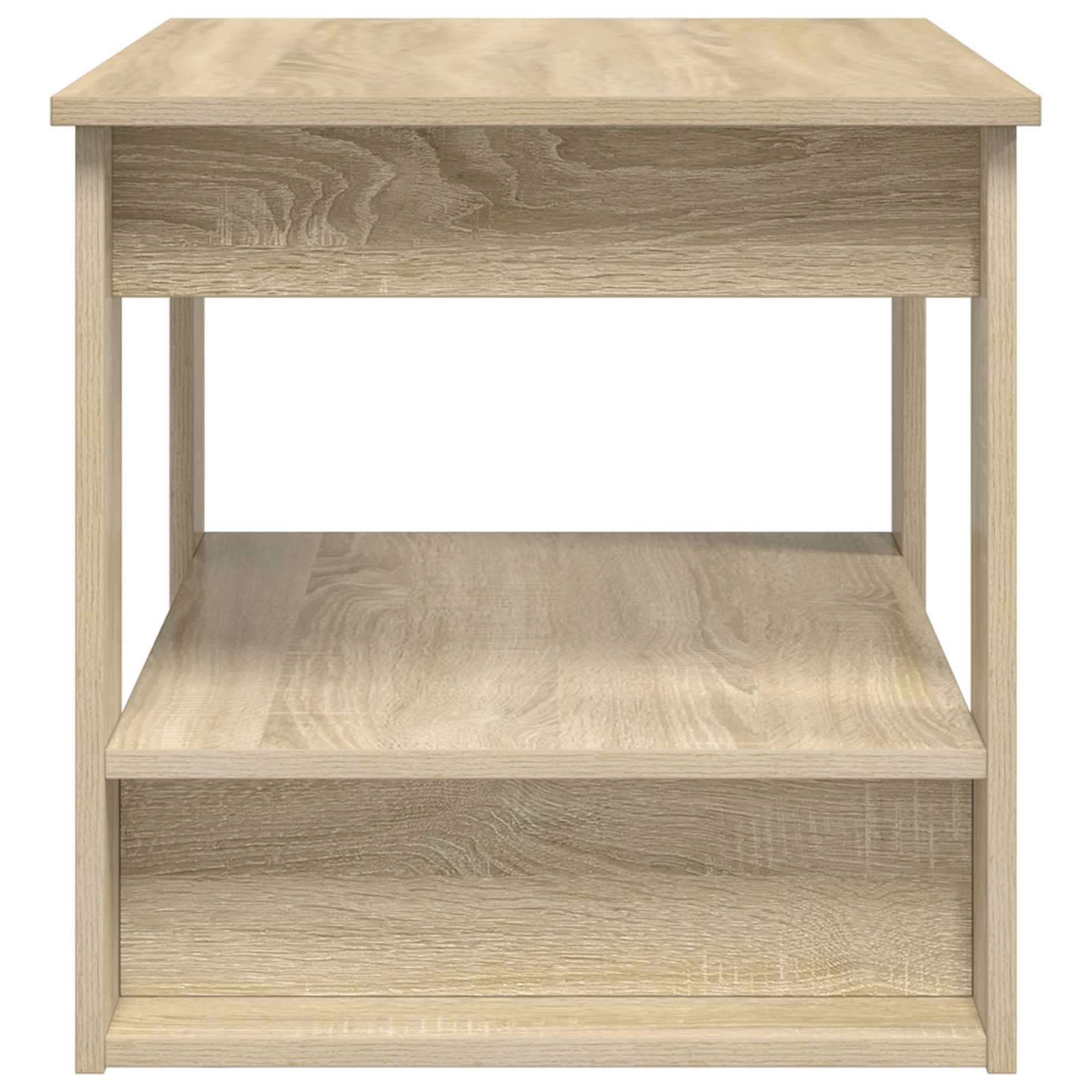 Salontafel Sonoma Eiken 72 x 50 x 50 cm Bewerkt hout is nu te koop bij PeponiXL, paradijselijk wonen!
