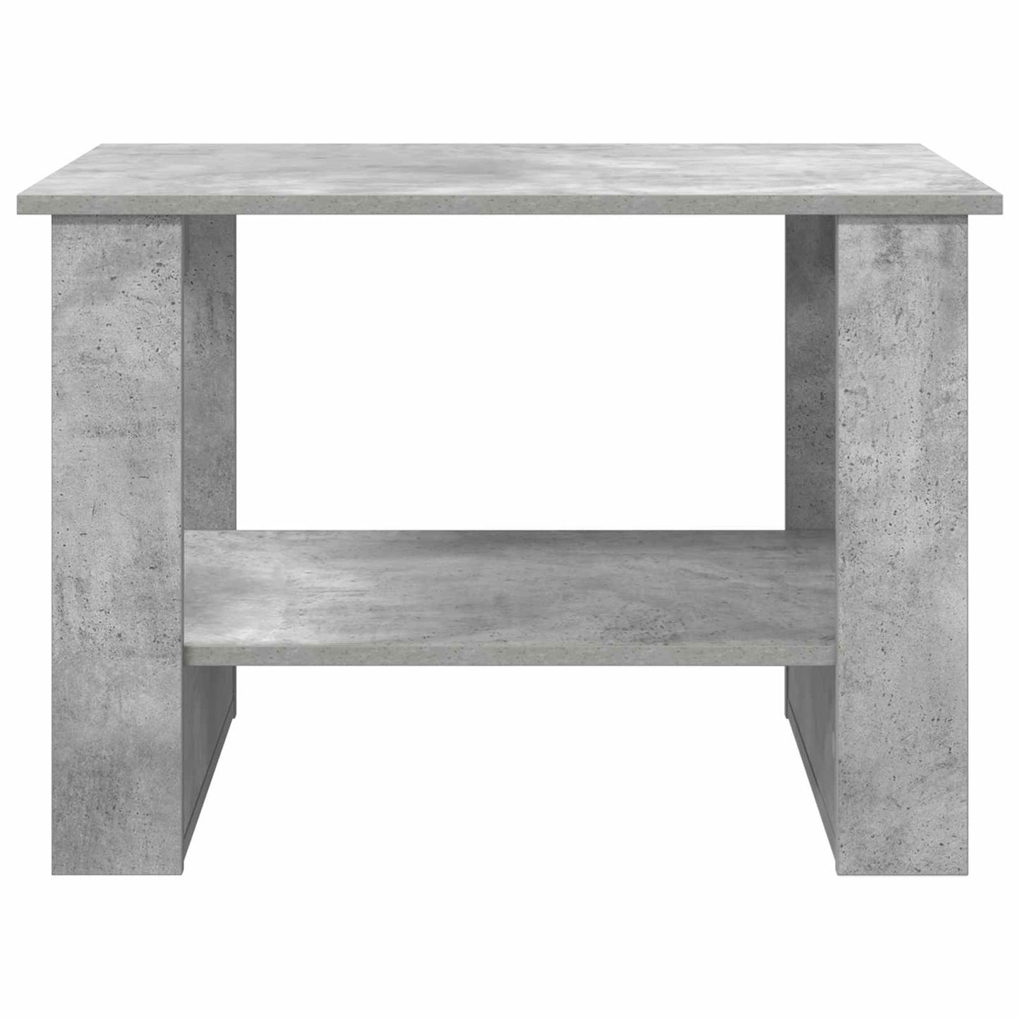 Salontafel Beton Grijs 72 x 50 x 50 cm Bewerkt hout is nu te koop bij PeponiXL, paradijselijk wonen!