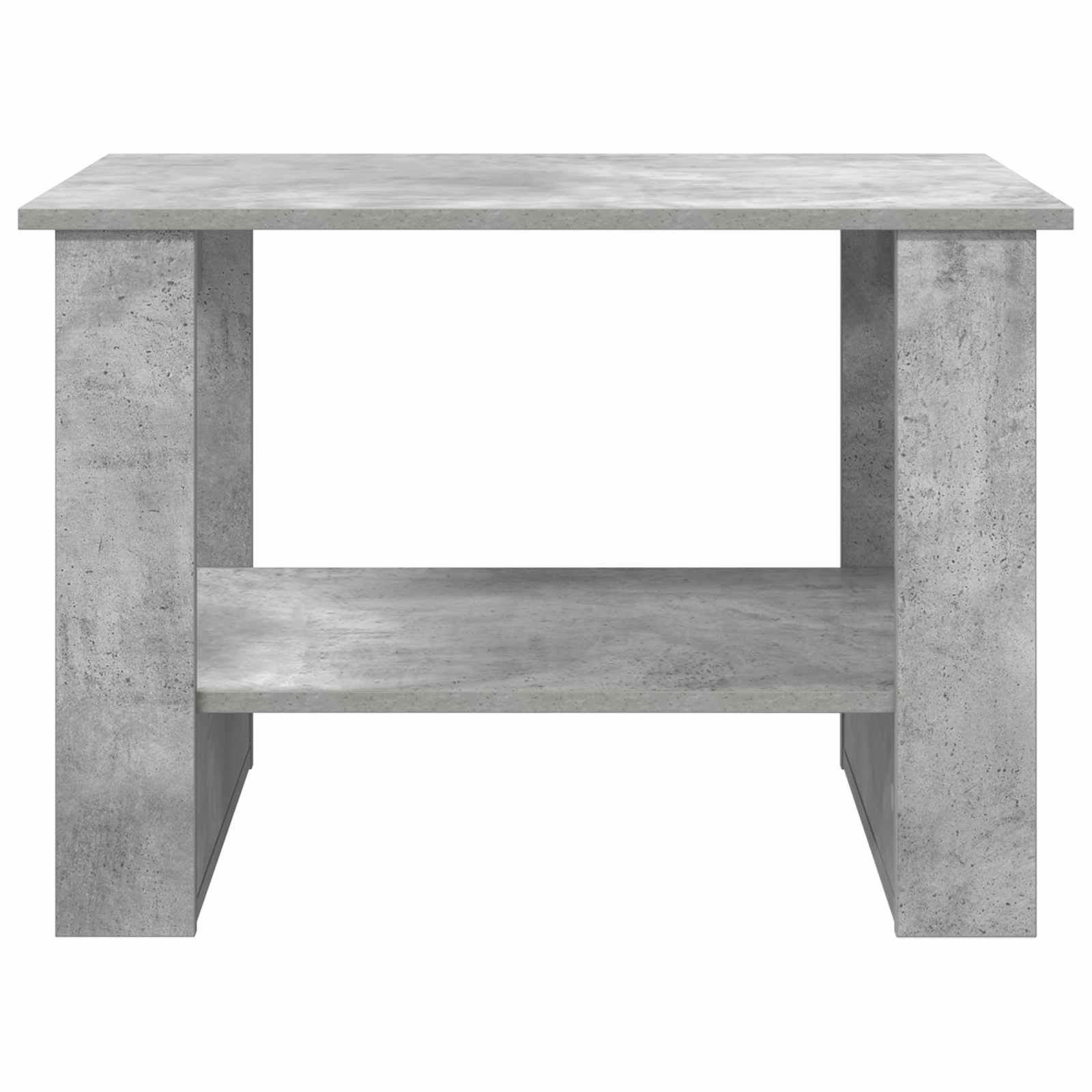 Salontafel Beton Grijs 72 x 50 x 50 cm Bewerkt hout is nu te koop bij PeponiXL, paradijselijk wonen!