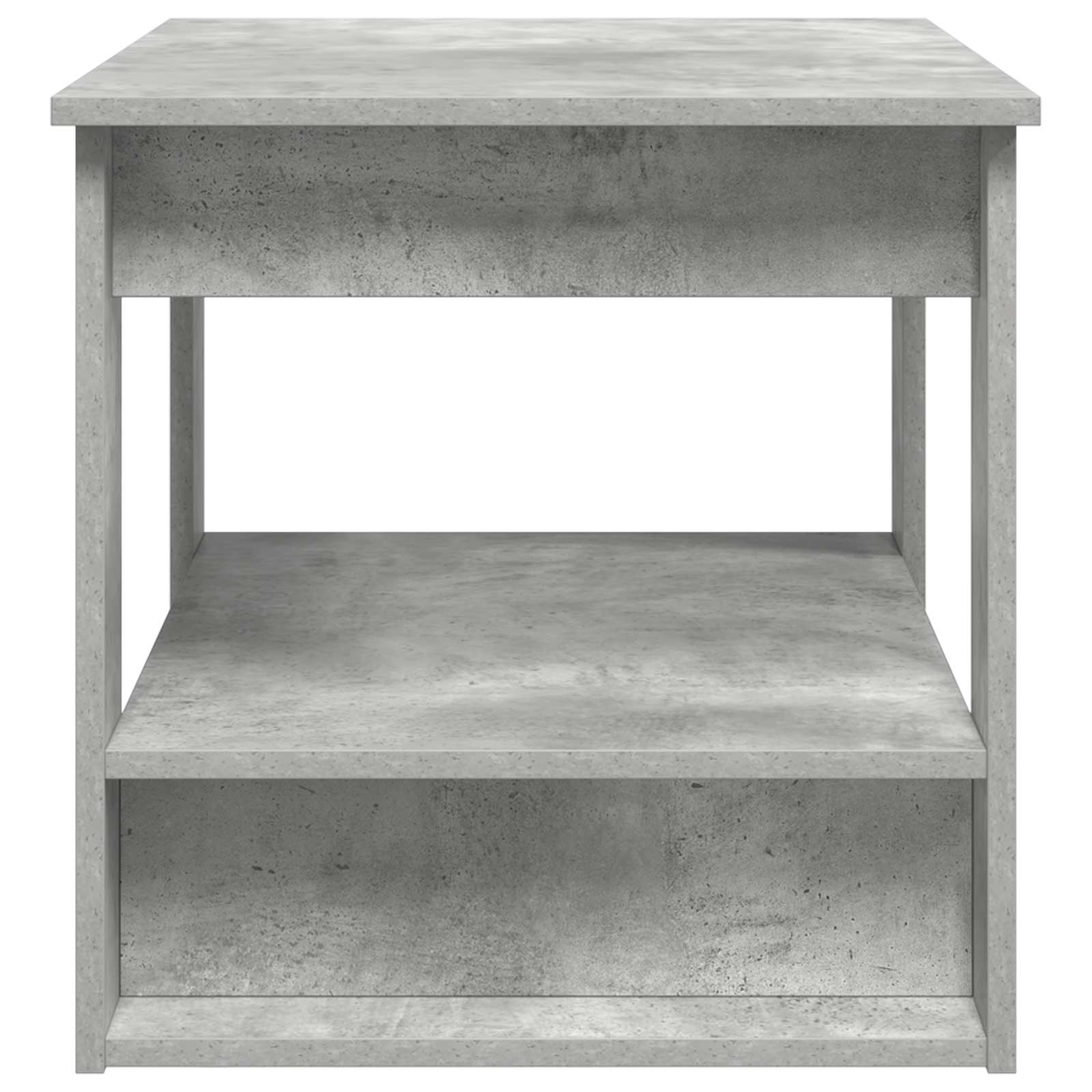 Salontafel Beton Grijs 72 x 50 x 50 cm Bewerkt hout is nu te koop bij PeponiXL, paradijselijk wonen!