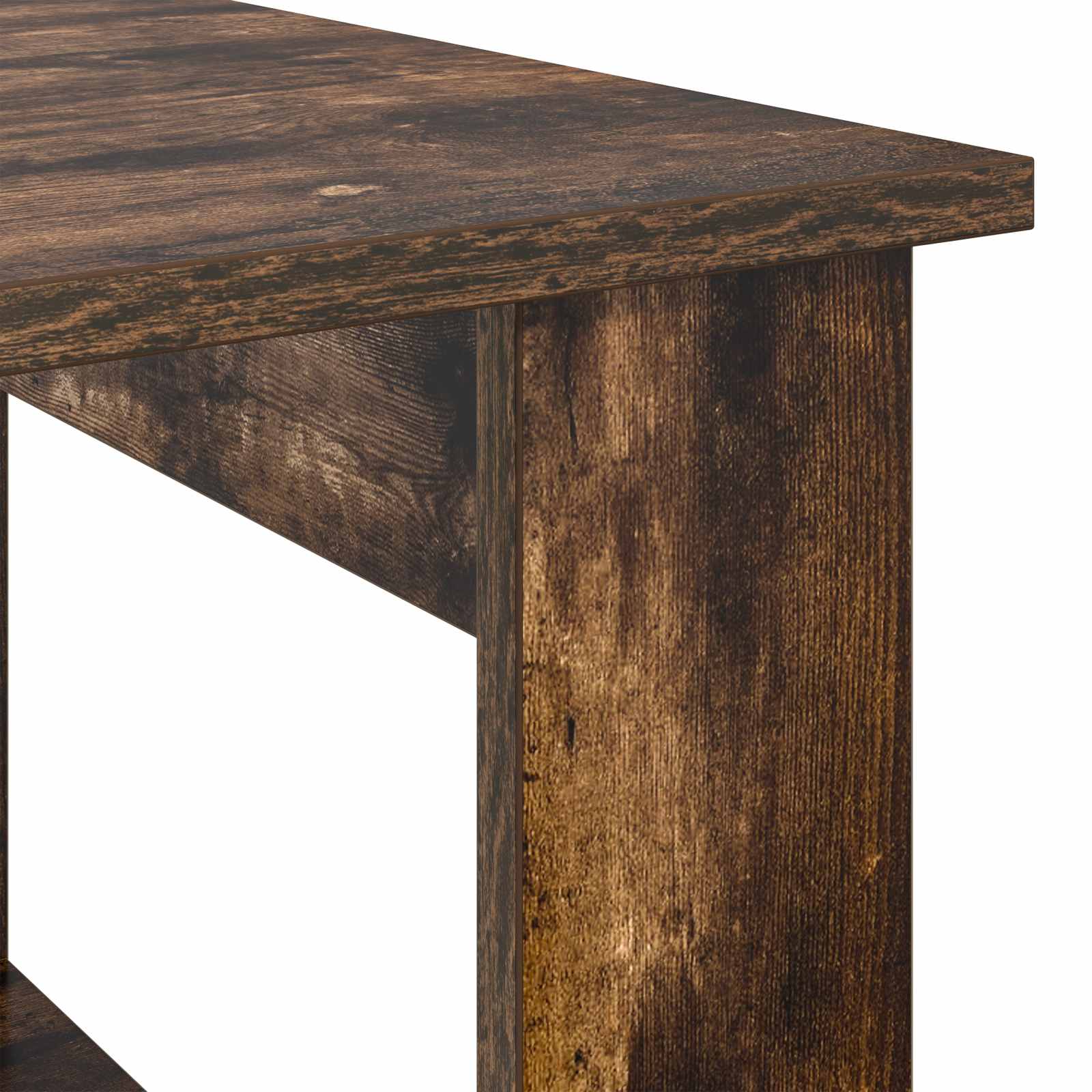 Salontafel Gerookt eiken 72 x 50 x 50 cm Bewerkt hout is nu te koop bij PeponiXL, paradijselijk wonen!