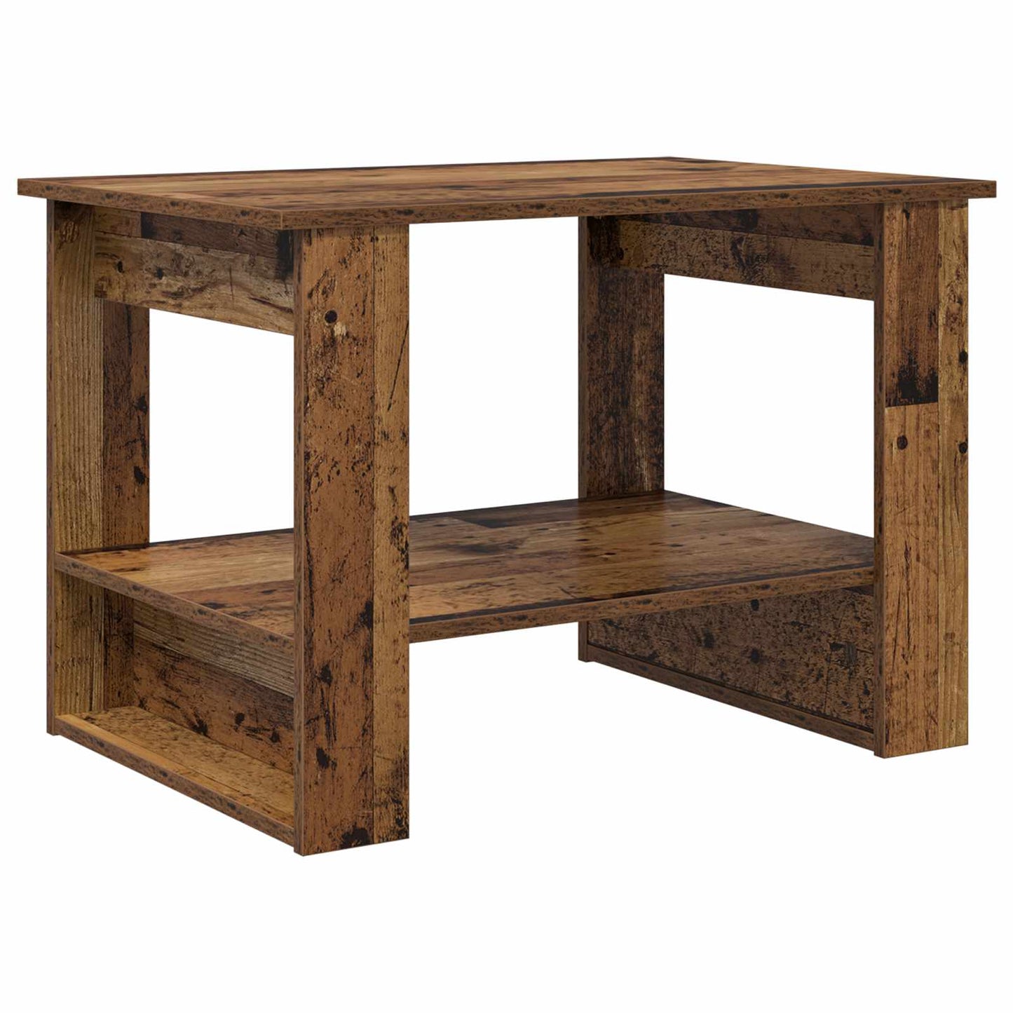 Salontafel Oudhout 72 x 50 x 50 cm Bewerkt hout is nu te koop bij PeponiXL, paradijselijk wonen!