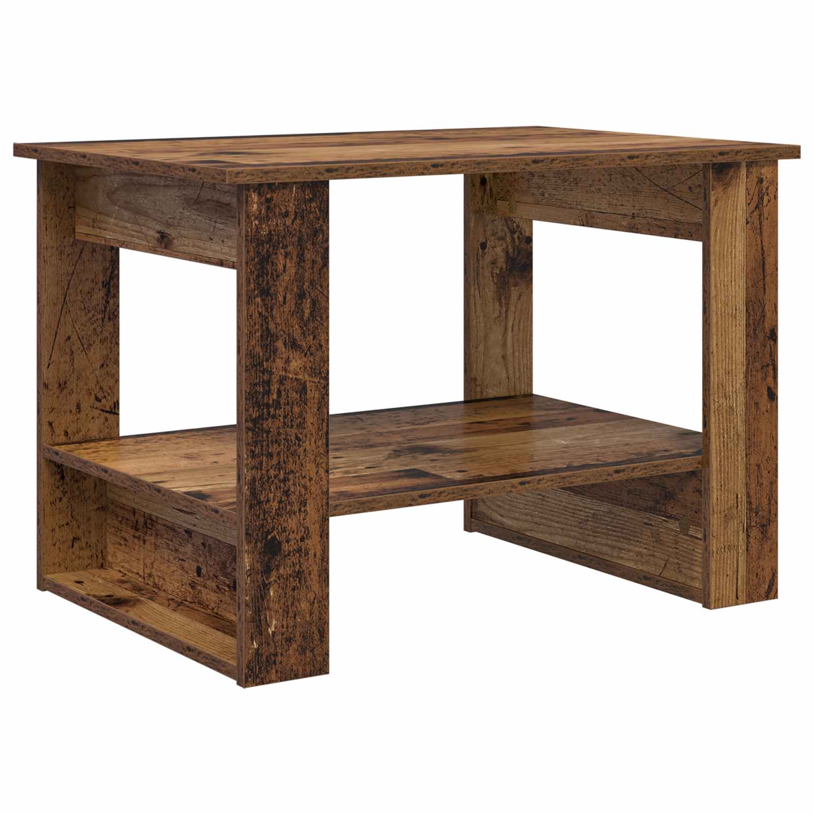 Salontafel Oudhout 72 x 50 x 50 cm Bewerkt hout is nu te koop bij PeponiXL, paradijselijk wonen!