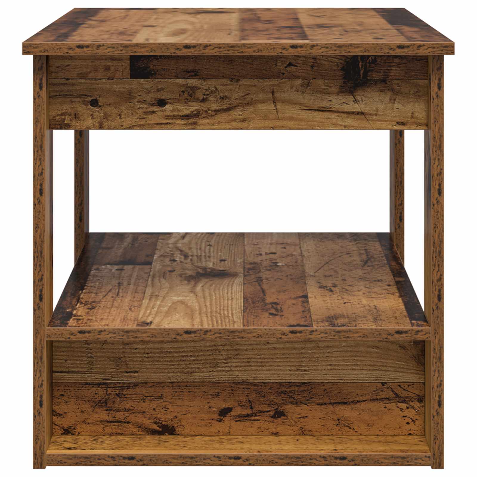 Salontafel Oudhout 72 x 50 x 50 cm Bewerkt hout is nu te koop bij PeponiXL, paradijselijk wonen!