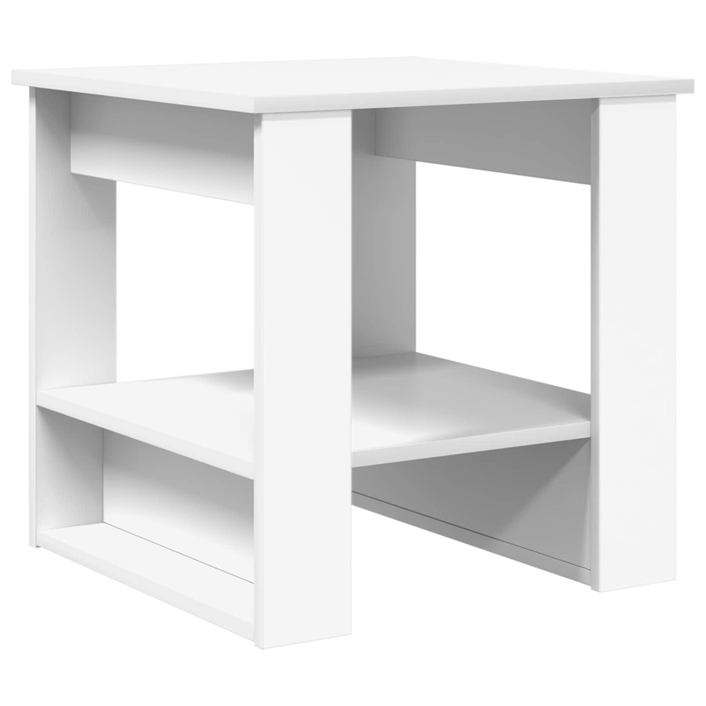 Salontafel Wit 51 x 50 x 50 cm Bewerkt hout is nu te koop bij PeponiXL, paradijselijk wonen!