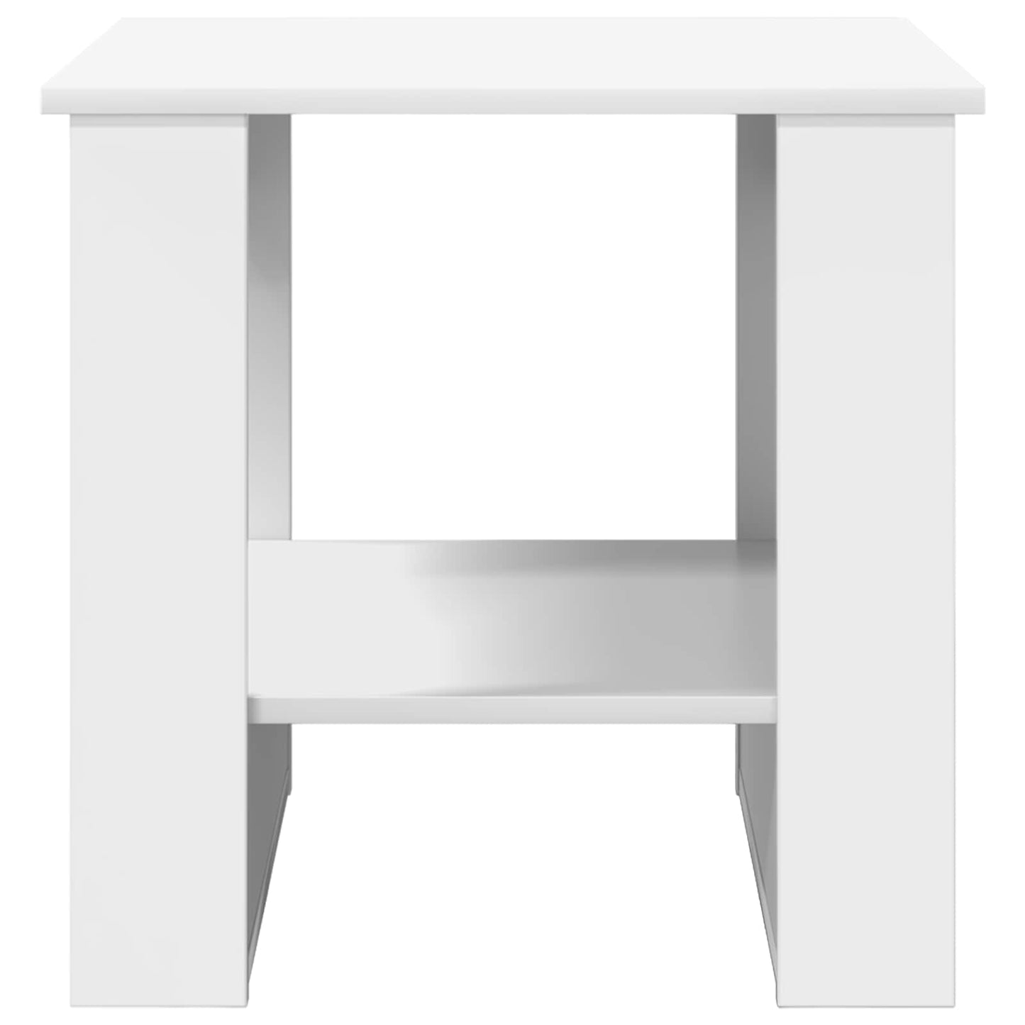Salontafel Wit 51 x 50 x 50 cm Bewerkt hout is nu te koop bij PeponiXL, paradijselijk wonen!
