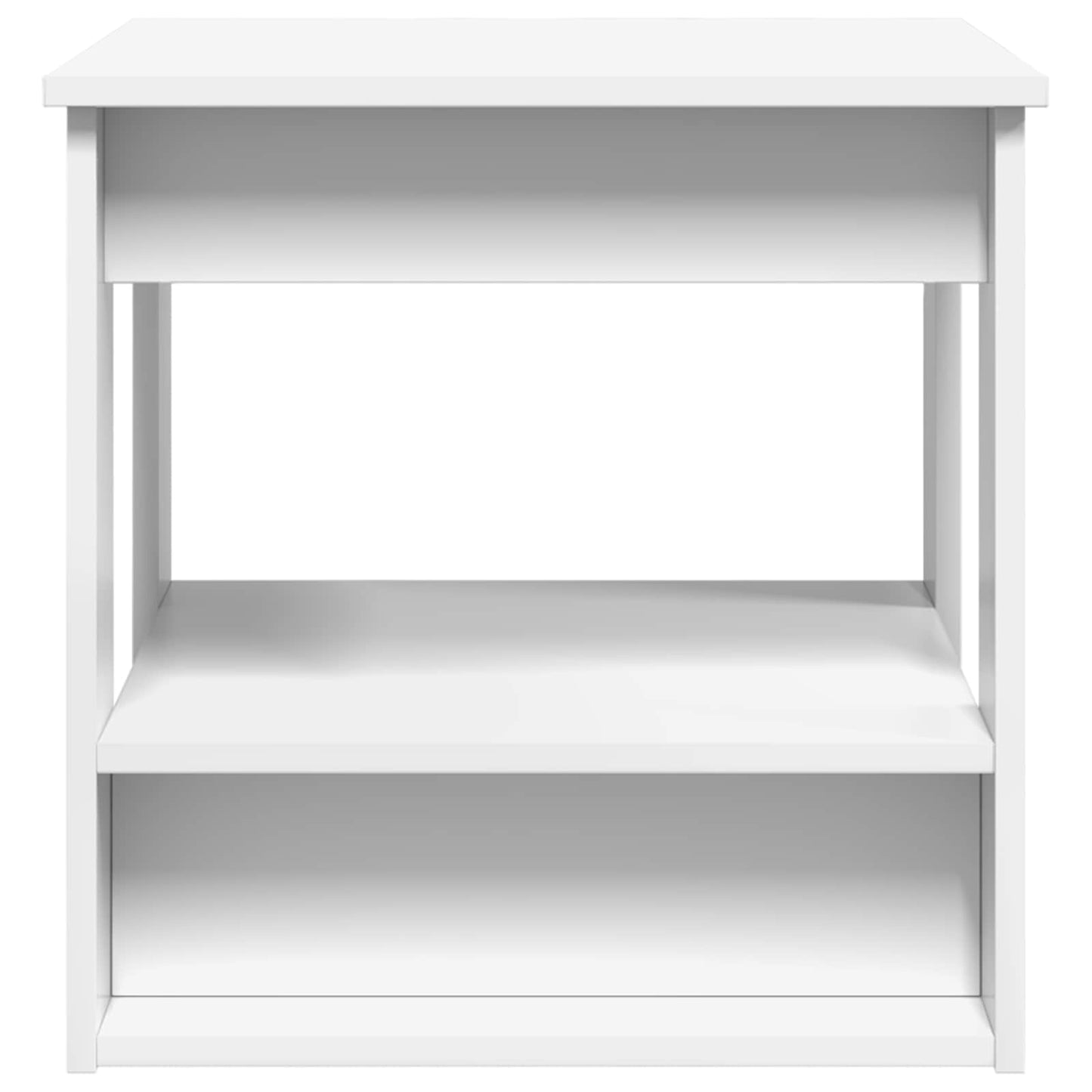 Salontafel Wit 51 x 50 x 50 cm Bewerkt hout is nu te koop bij PeponiXL, paradijselijk wonen!