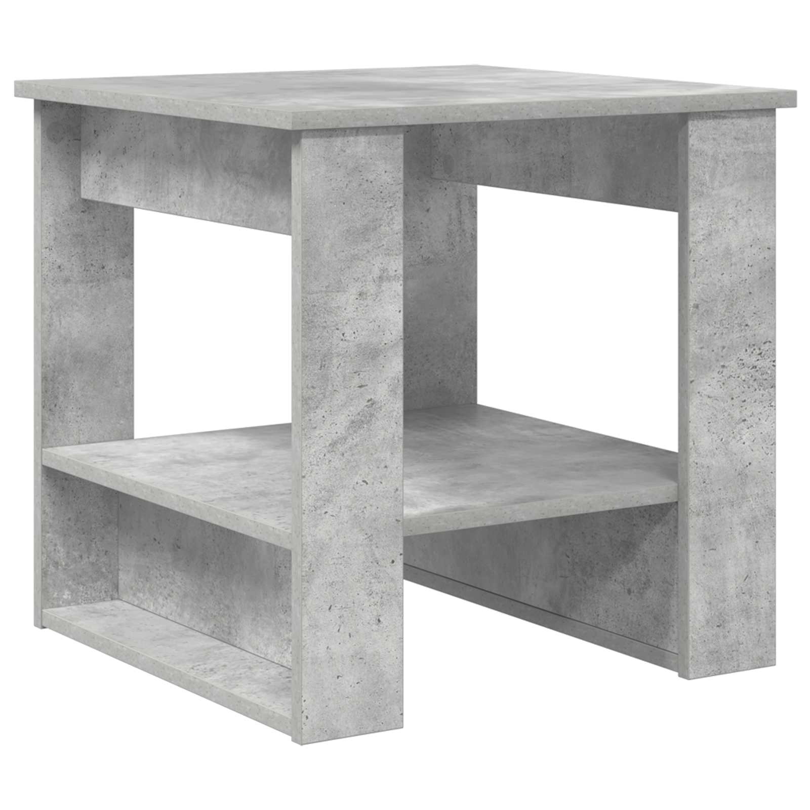 Salontafel Beton Grijs 51 x 50 x 50 cm Bewerkt hout is nu te koop bij PeponiXL, paradijselijk wonen!